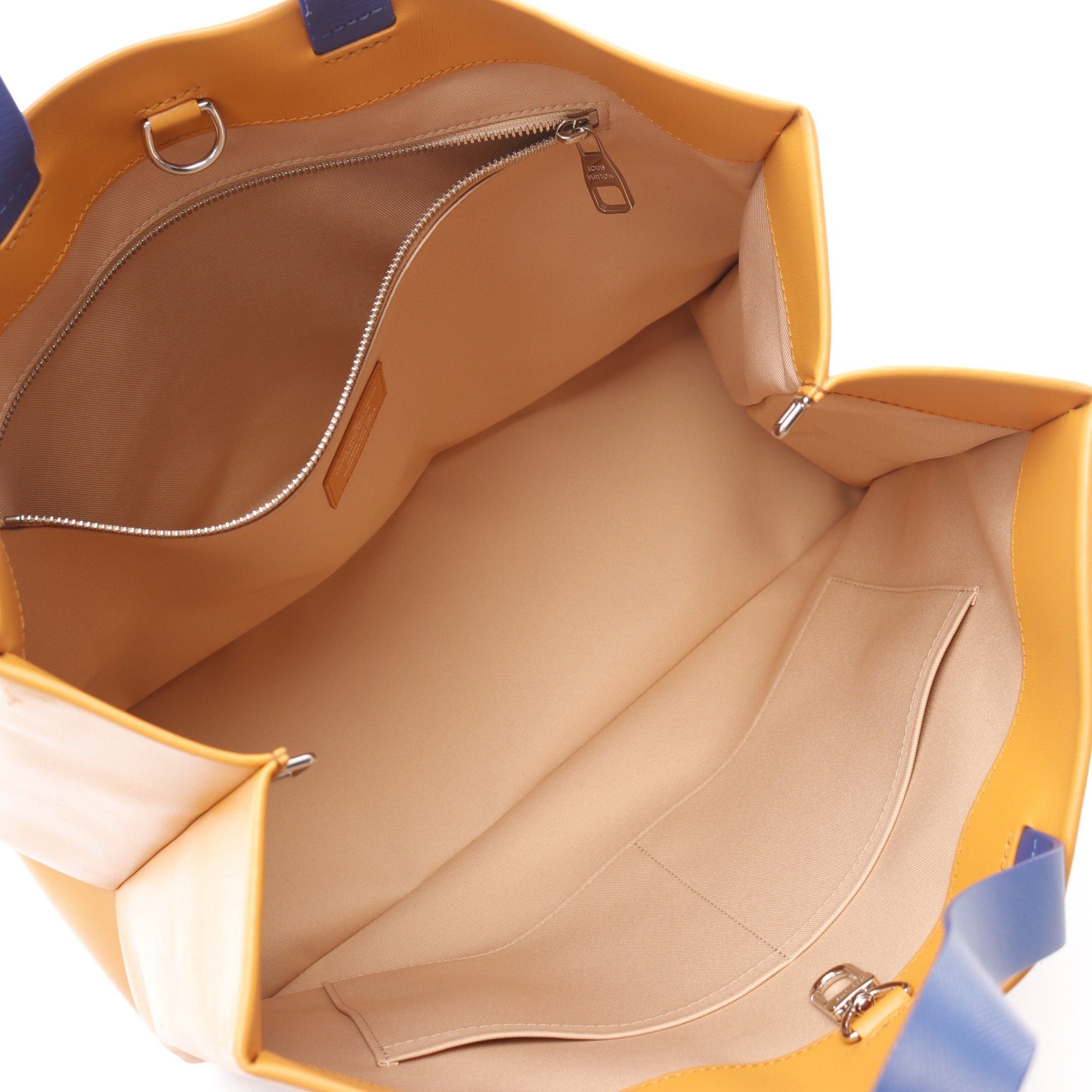 Louis Vuitton Louis Vuitton Shopper Tote Mm Saffron Handbag Bag Leather Orange Size ONE SIZE - 3 Thumbnail