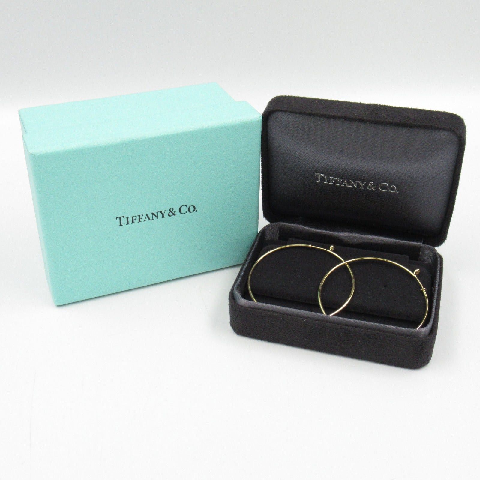 Tiffany & Co. Tiffany Co Elsa Peretti Hoop Earrings K18 (Yellow Gold) Diamond Clear Size ONE SIZE - 8 Thumbnail