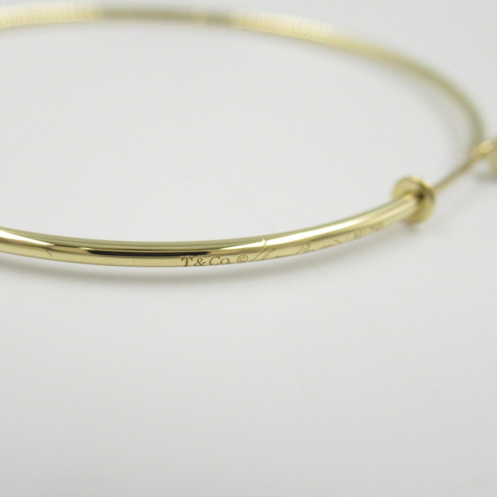 Tiffany & Co. Tiffany Co Elsa Peretti Hoop Earrings K18 (Yellow Gold) Diamond Clear Size ONE SIZE - 5 Thumbnail