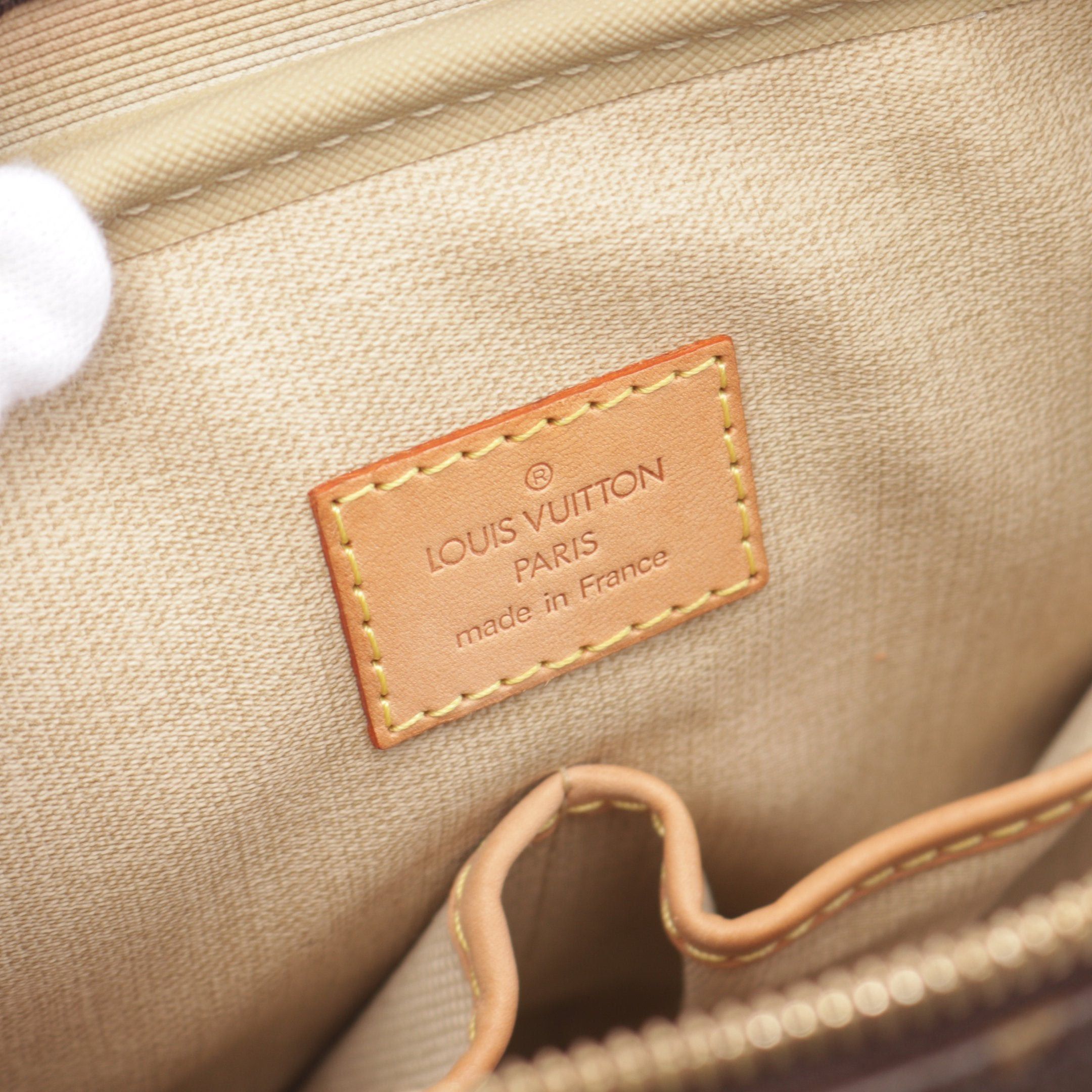 Louis Vuitton Louis Vuitton Trouville Monogram Handbag Leather Brown Size ONE SIZE - 4 Thumbnail