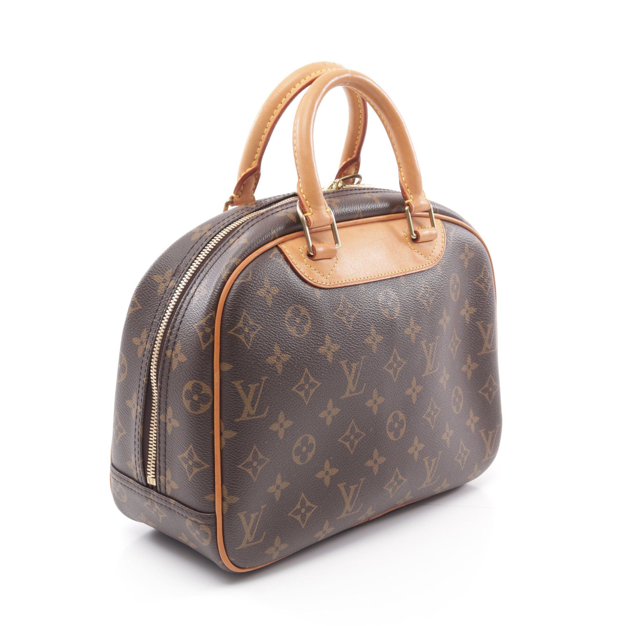 Louis Vuitton Louis Vuitton Trouville Monogram Handbag Leather Brown Size ONE SIZE - 2 Thumbnail