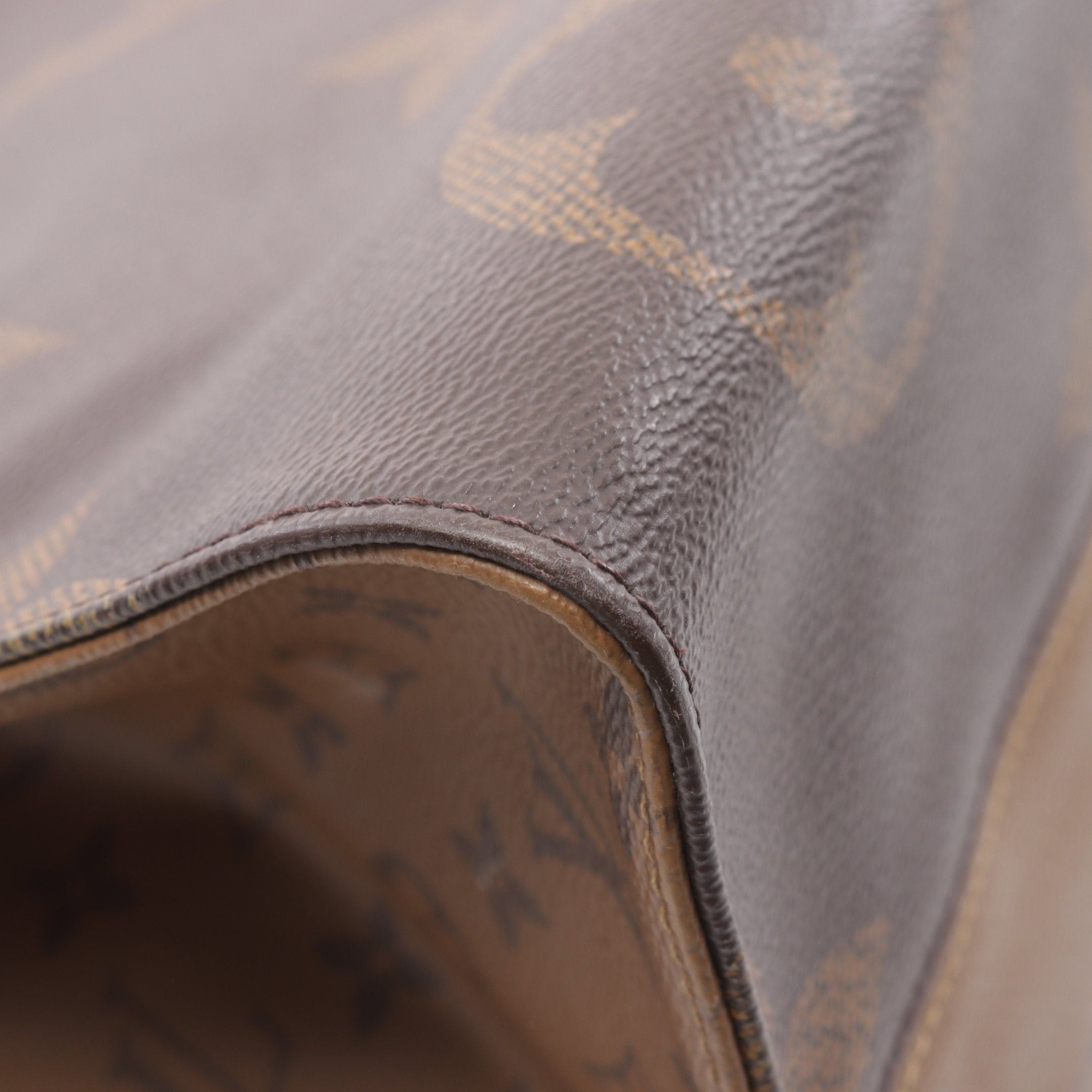 Louis Vuitton Louis Vuitton On-The-Go Gm Monogram Giant Reverse Shoulder Bag Leather Brown Light Size ONE SIZE - 9 Thumbnail
