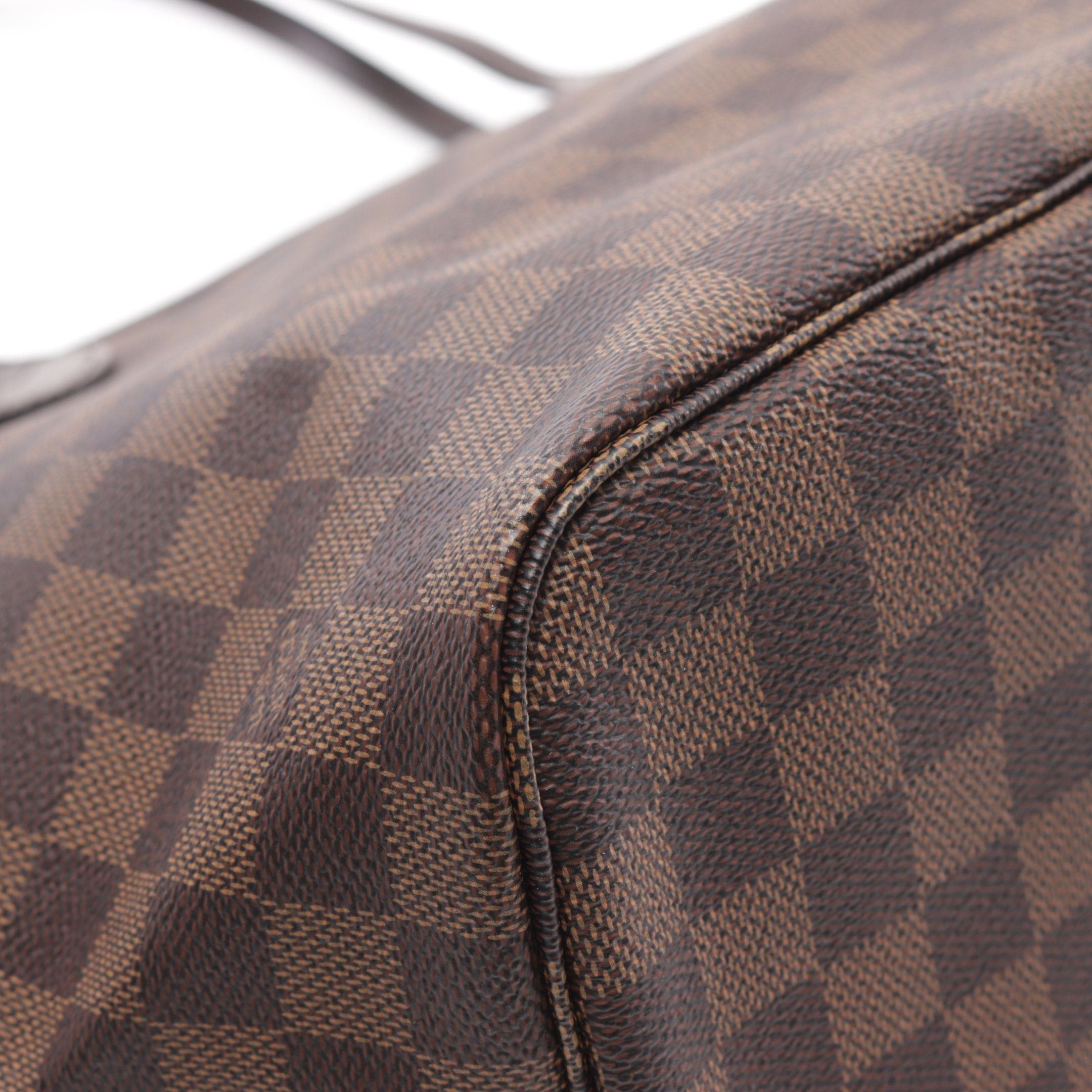 Louis Vuitton Louis Vuitton Neverfull Mm Monogram Shoulder Bag Tote Leather Brown Size ONE SIZE - 5 Thumbnail