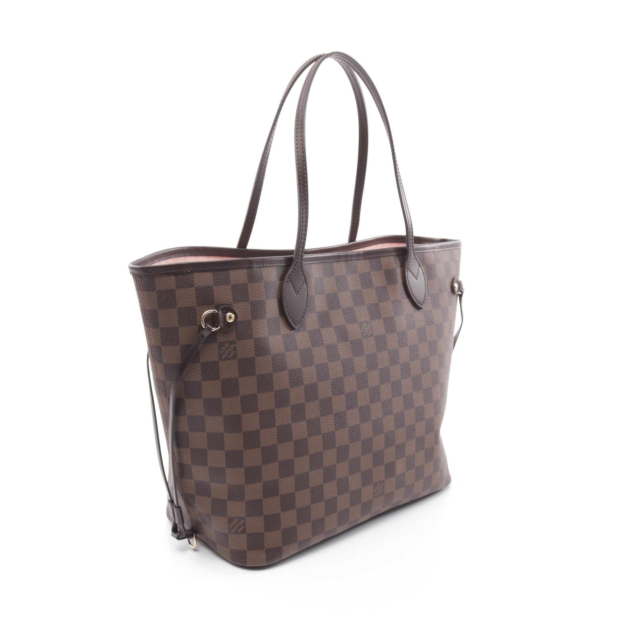 Louis Vuitton Louis Vuitton Neverfull Mm Monogram Shoulder Bag Tote Leather Brown Size ONE SIZE - 2 Thumbnail
