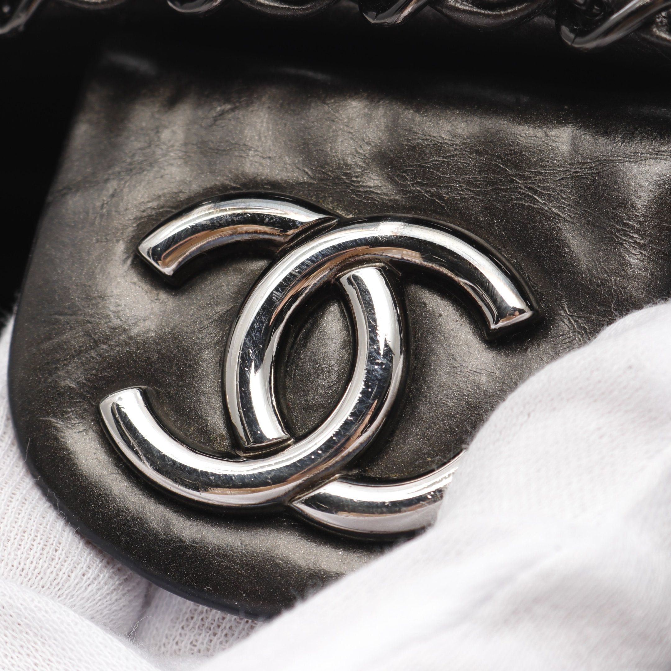 Chanel Chanel Matelasse Chain Around Double Shoulder Bag Aged Calfskin Dark Gray Combination Metal Fittings Size ONE SIZE - 7 Thumbnail