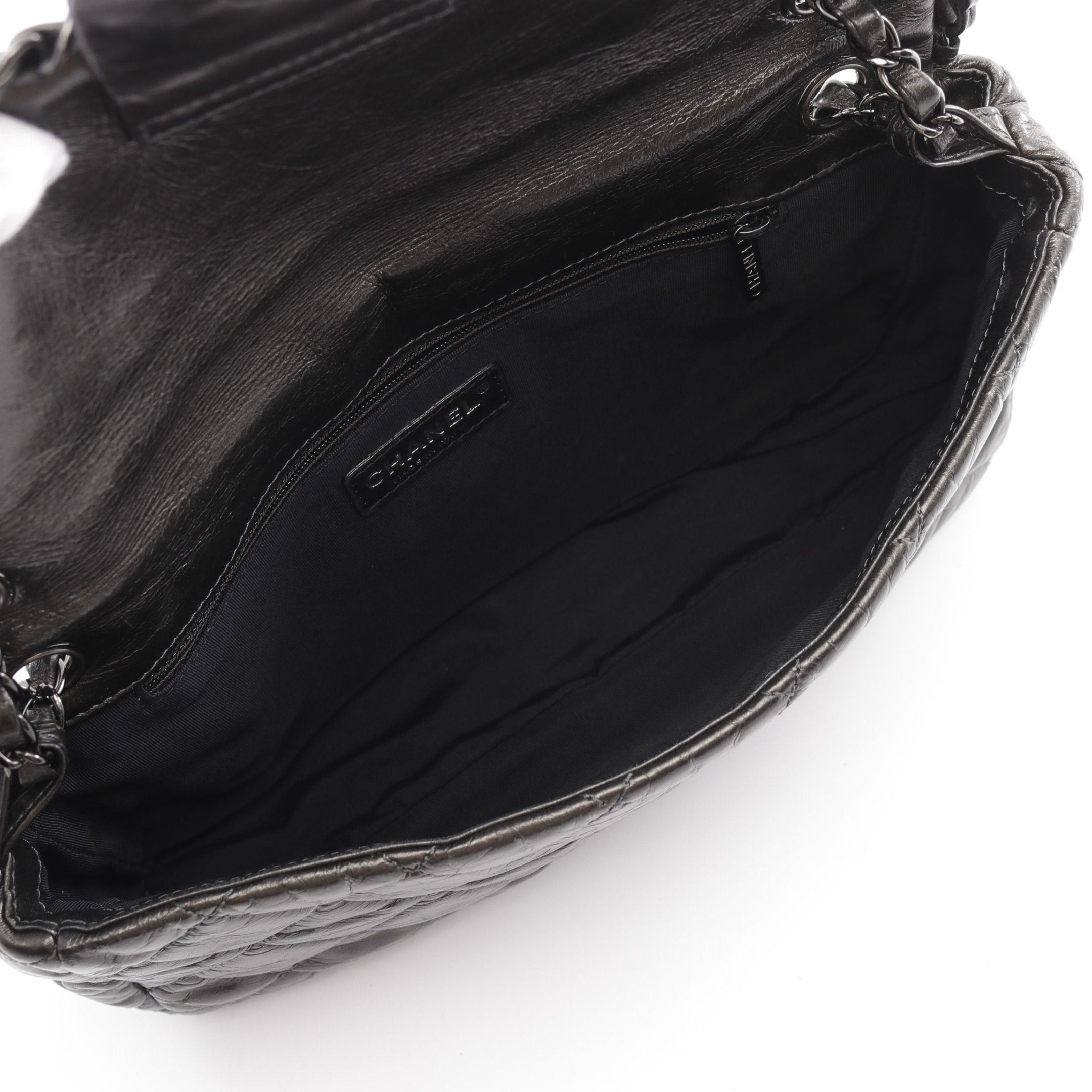 Chanel Chanel Matelasse Chain Around Double Shoulder Bag Aged Calfskin Dark Gray Combination Metal Fittings Size ONE SIZE - 3 Thumbnail