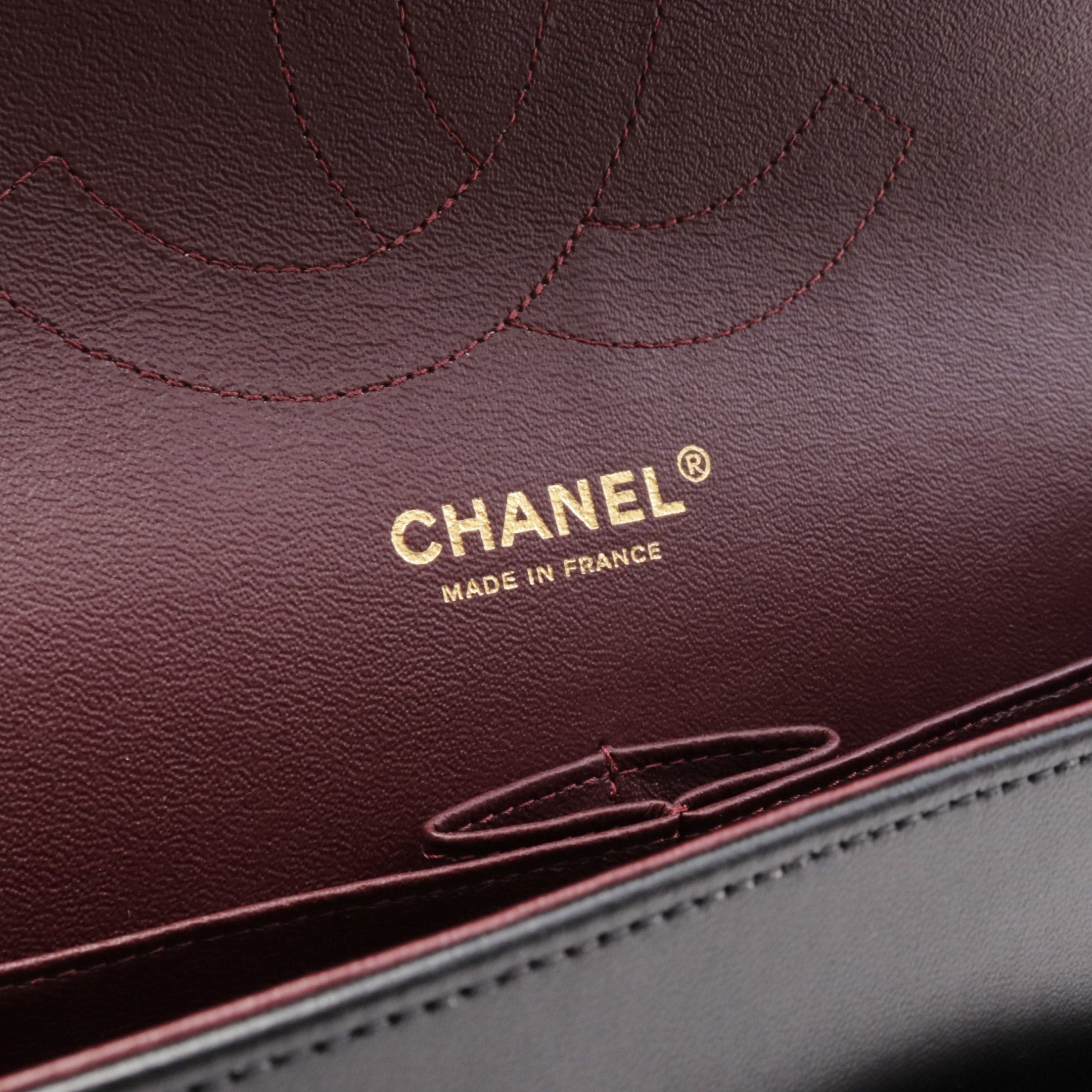 Chanel Chanel Decamatlassé 30 Classic Large Double Flap Chain Shoulder Bag Leather Black Gold Hardware Size ONE SIZE - 4 Thumbnail