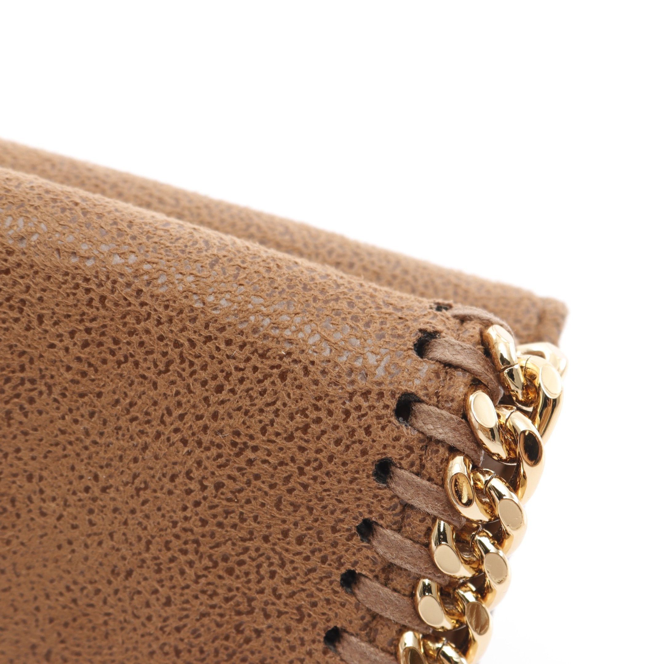 Stella McCartney Stella Mccartney Falabella Mini Wallet Trifold Fake Leather Brown Size ONE SIZE - 7 Thumbnail
