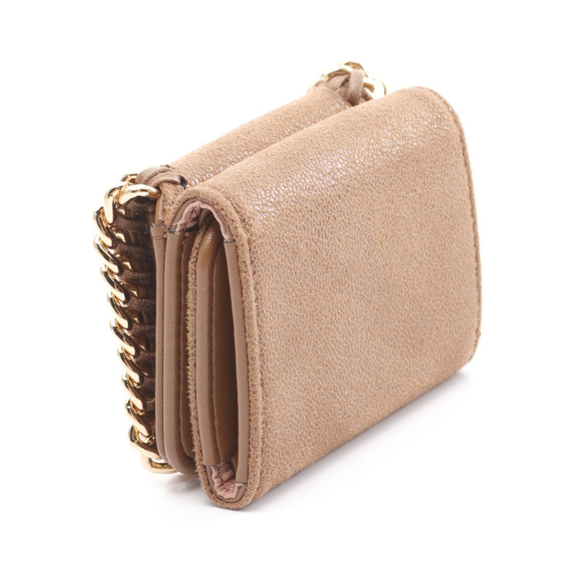 Stella McCartney Stella Mccartney Falabella Mini Wallet Trifold Fake Leather Brown Size ONE SIZE - 2 Thumbnail