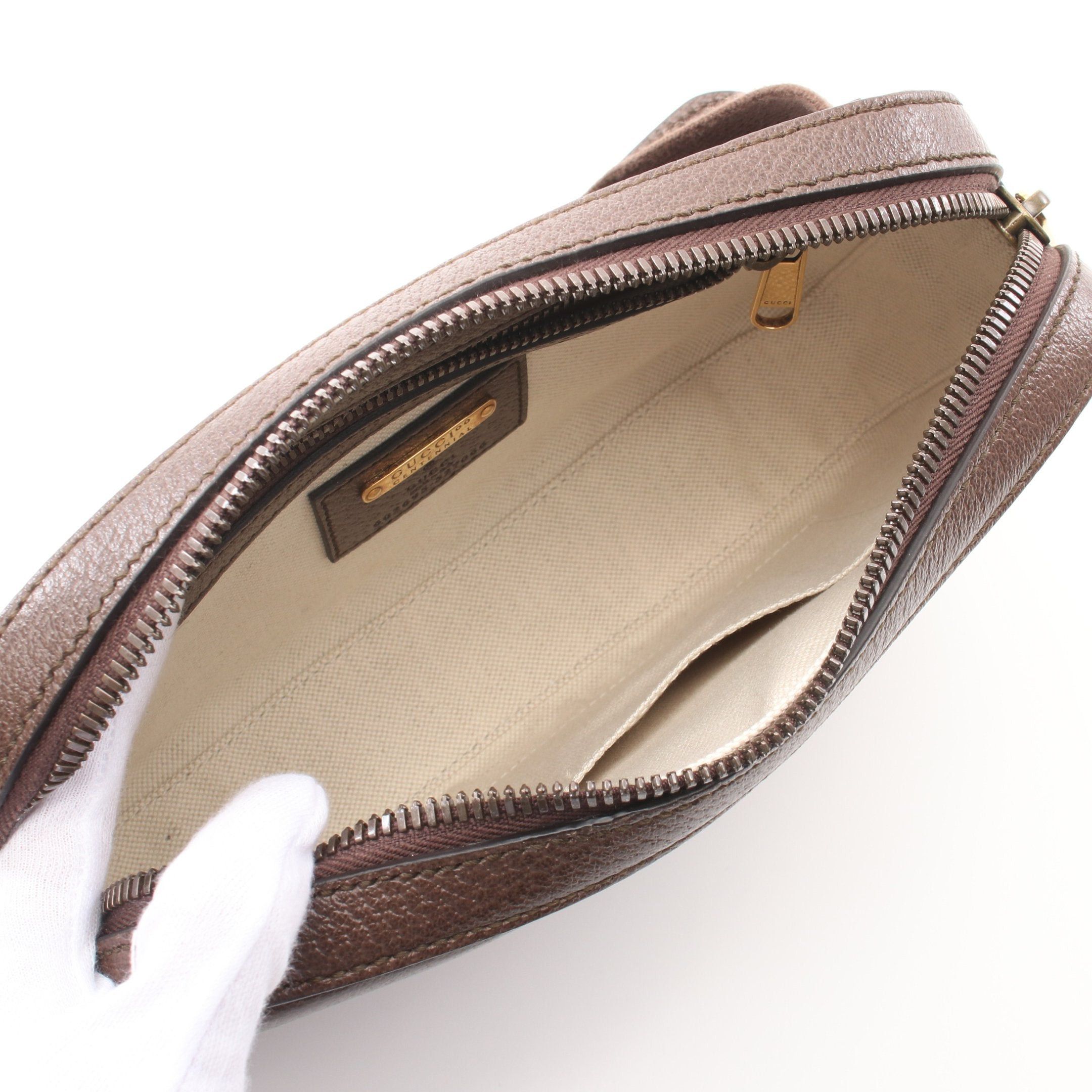 Gucci Gucci Bum Bag Belt Body Leather Dark Brown Multicolor 100Th Anniversary Size ONE SIZE - 3 Thumbnail