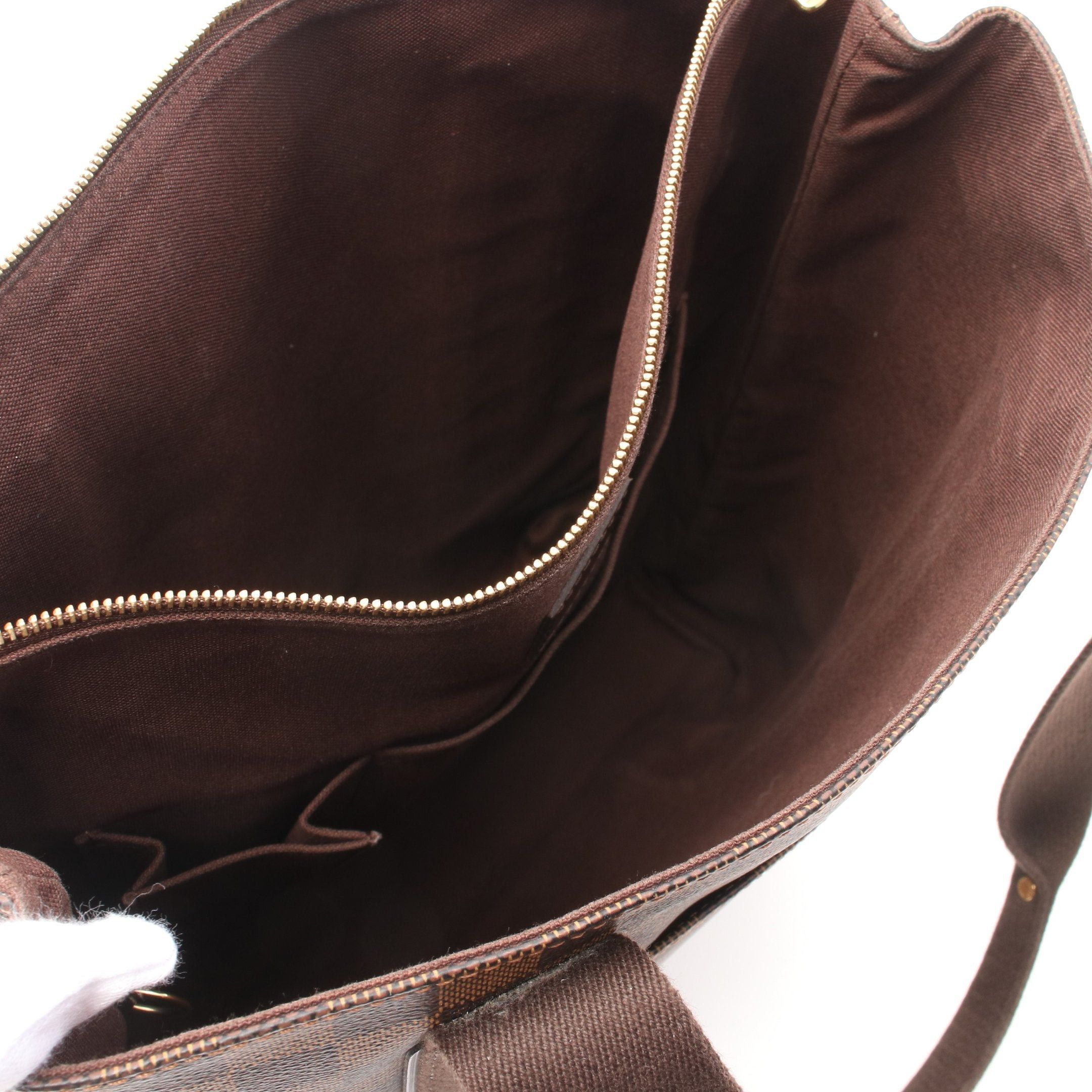 Louis Vuitton Louis Vuitton Hippopotamus Bobourg Damier Ebene Shoulder Bag Tote Leather Brown Size ONE SIZE - 3 Thumbnail