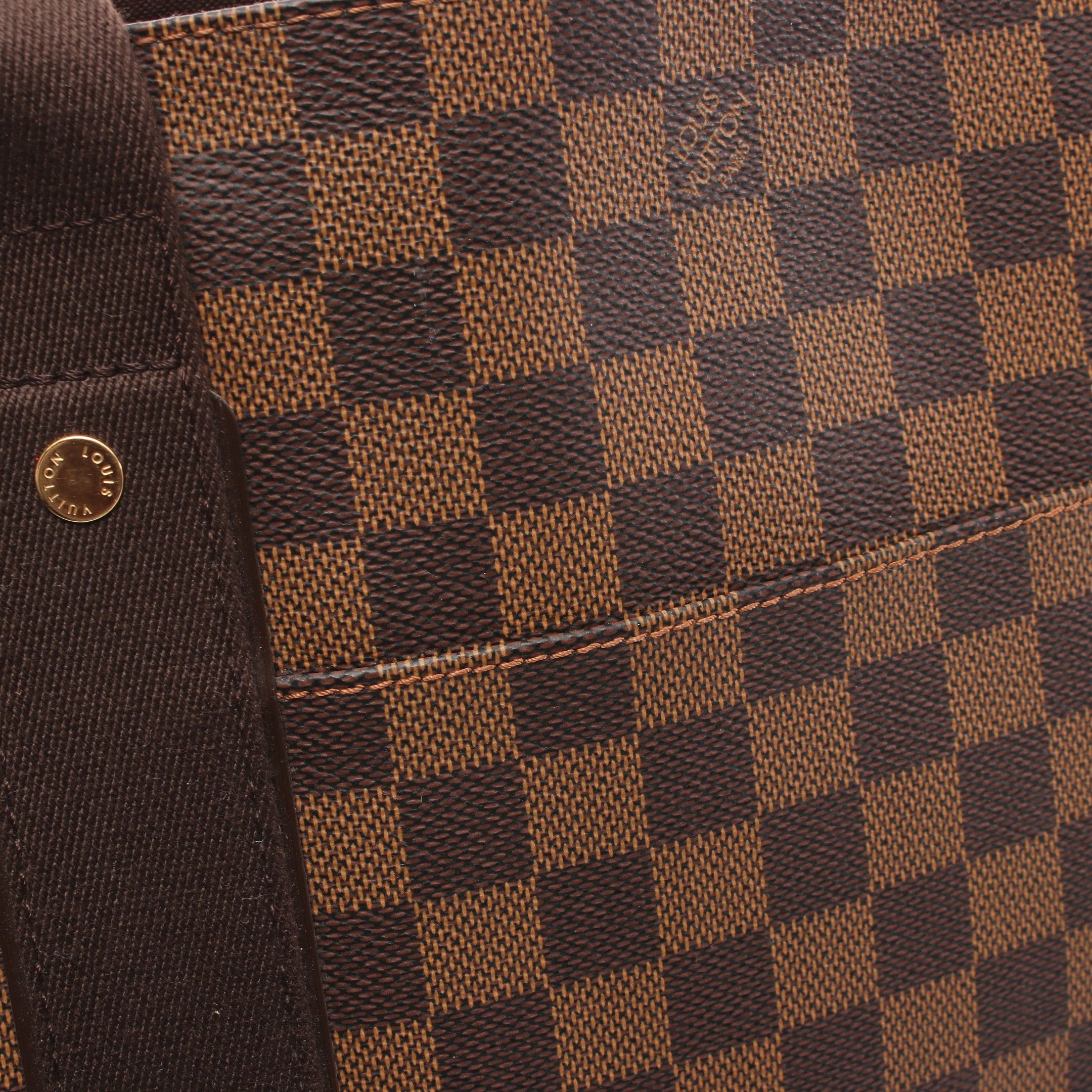 Louis Vuitton Louis Vuitton Hippopotamus Bobourg Damier Ebene Shoulder Bag Tote Leather Brown Size ONE SIZE - 9 Thumbnail