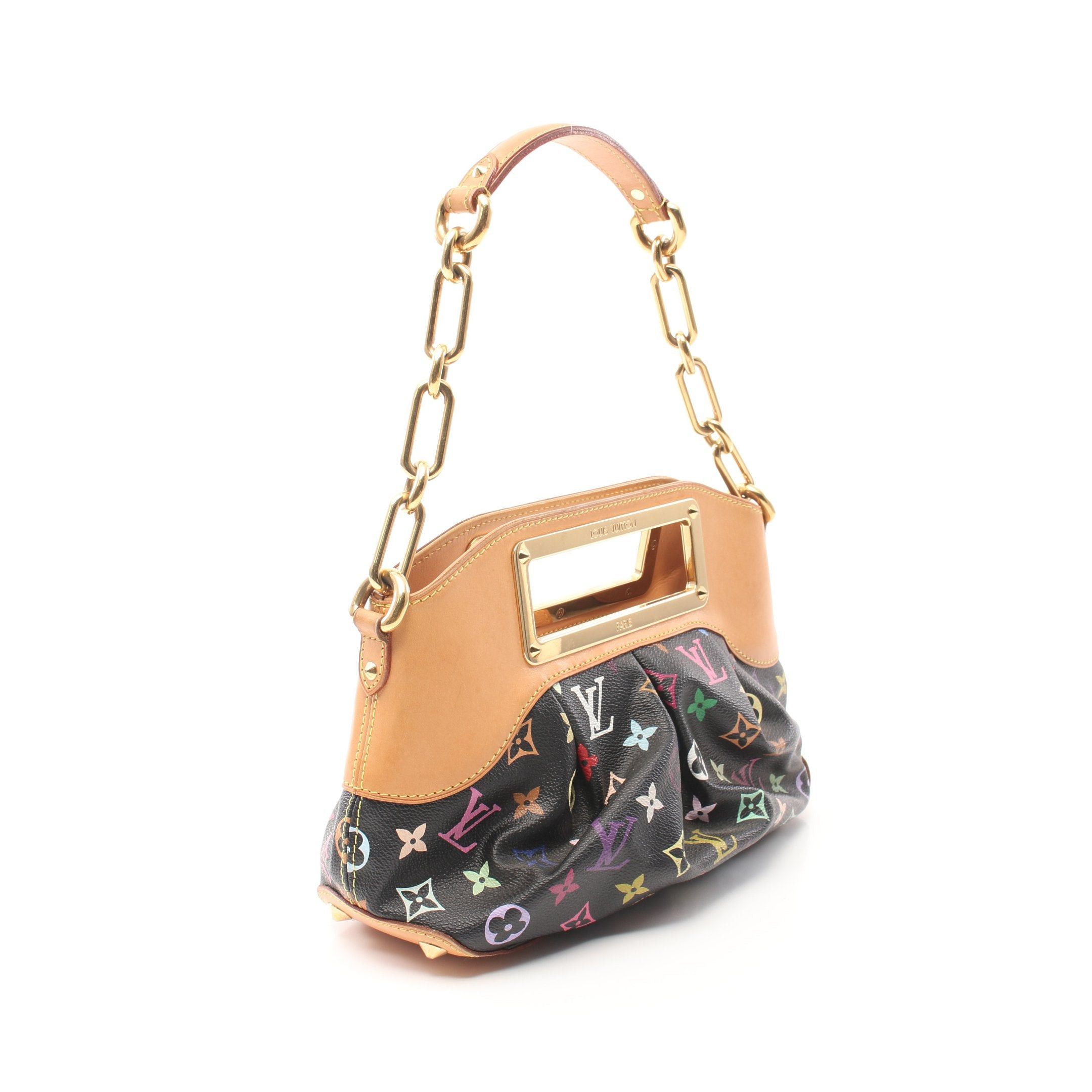 Louis Vuitton Louis Vuitton Judy Pm Monogram Multicolor Noir Chain Shoulder Bag Leather Black Size ONE SIZE - 2 Thumbnail
