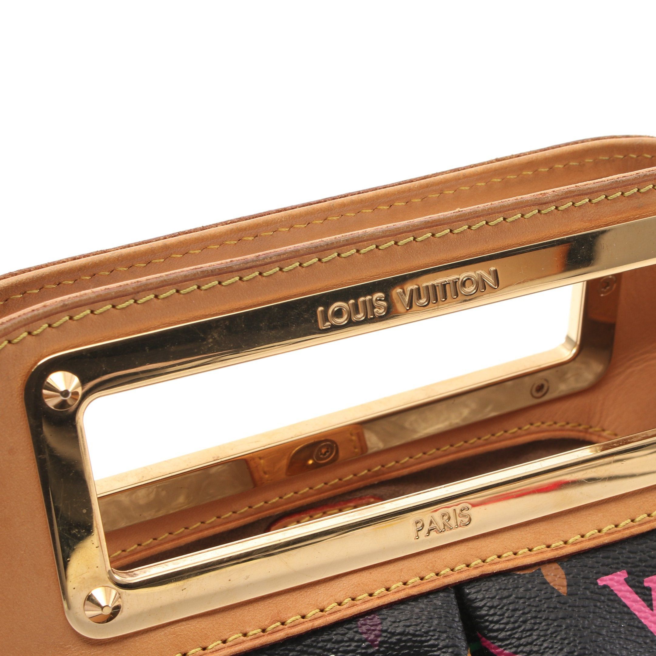 Louis Vuitton Louis Vuitton Judy Pm Monogram Multicolor Noir Chain Shoulder Bag Leather Black Size ONE SIZE - 8 Thumbnail