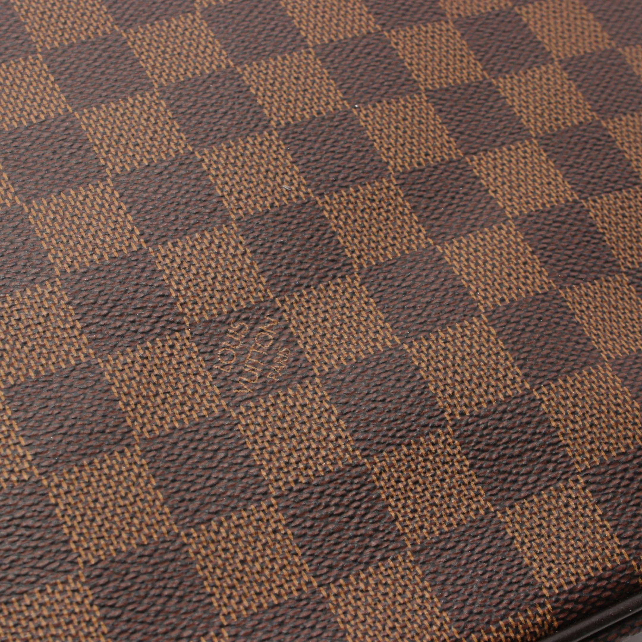 Louis Vuitton Louis Vuitton Saleya Mm Damier Ebene Handbag Tote Bag Leather Brown Size ONE SIZE - 12 Thumbnail