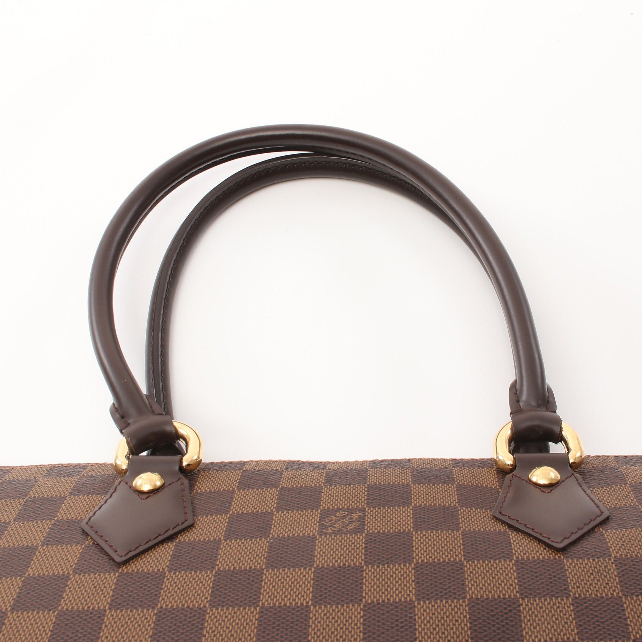 Louis Vuitton Louis Vuitton Saleya Mm Damier Ebene Handbag Tote Bag Leather Brown Size ONE SIZE - 7 Thumbnail