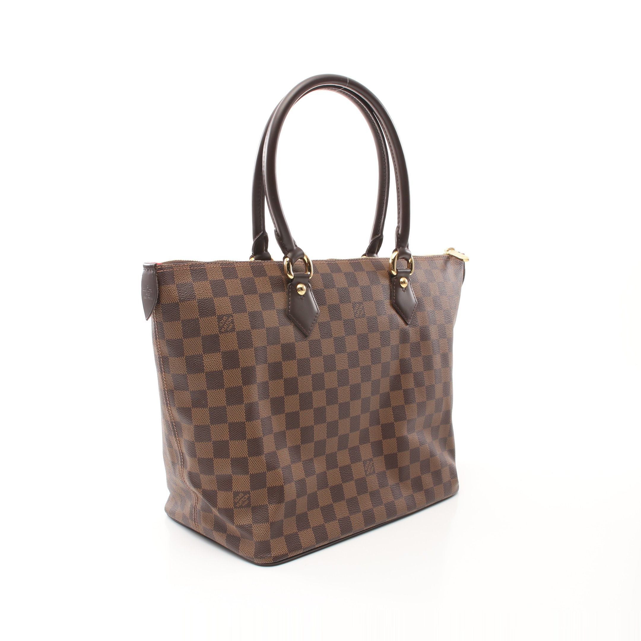 Louis Vuitton Louis Vuitton Saleya Mm Damier Ebene Handbag Tote Bag Leather Brown Size ONE SIZE - 2 Thumbnail
