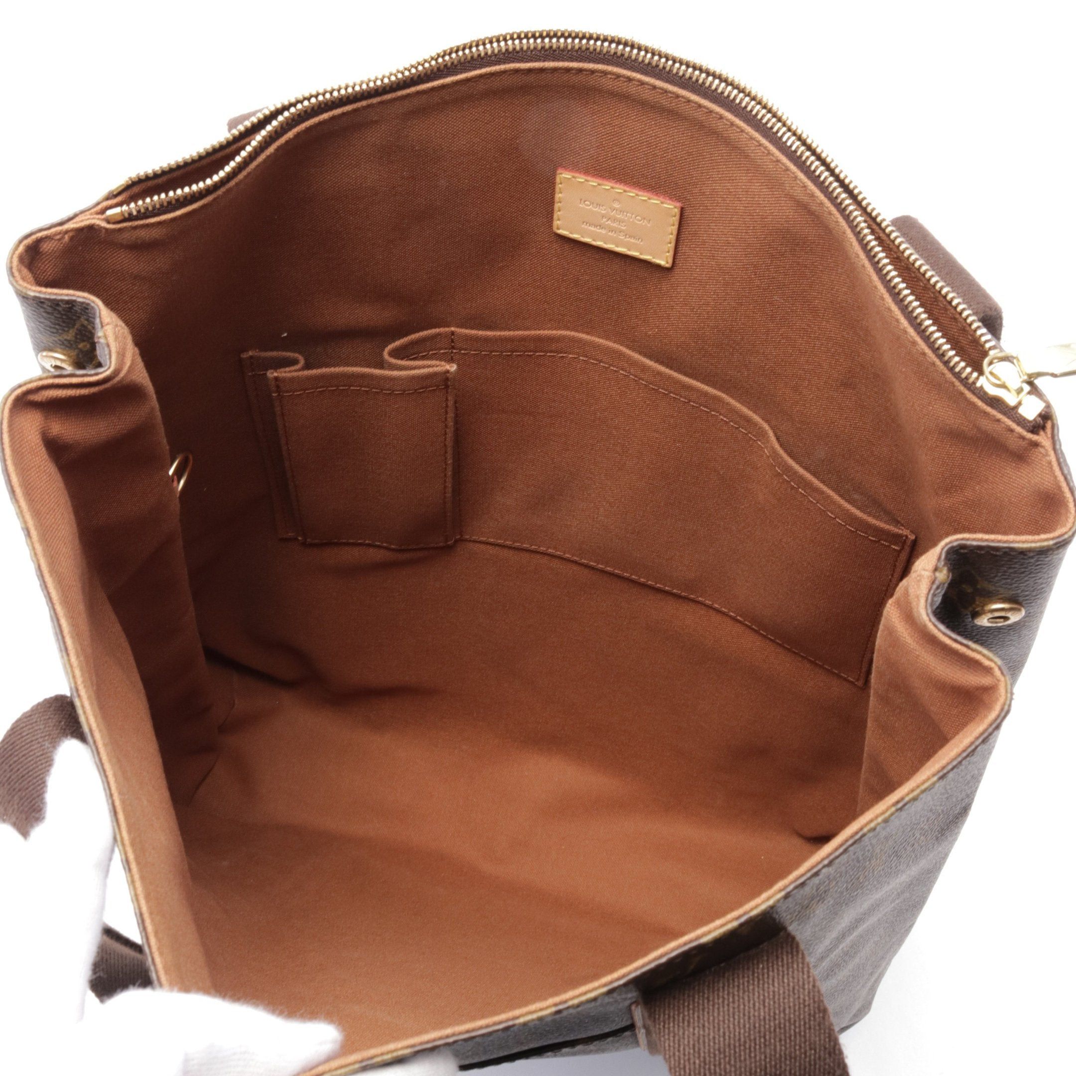 Louis Vuitton Louis Vuitton Hippopotamus Bobourg Monogram Shoulder Bag Tote Leather Brown Size ONE SIZE - 3 Thumbnail