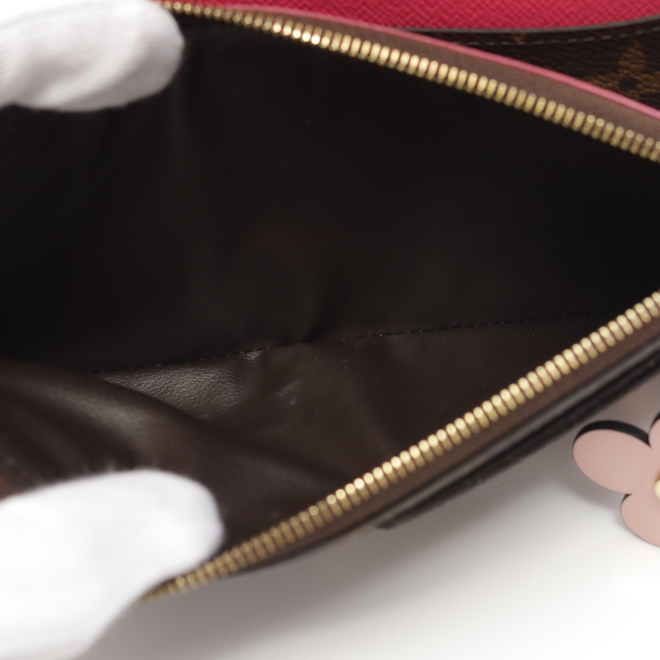 Louis Vuitton Louis Vuitton Portefeuil Emily Monogram Rose Ballerine Bi-Fold Long Wallet Leather Brown Pink Size ONE SIZE - 7 Thumbnail