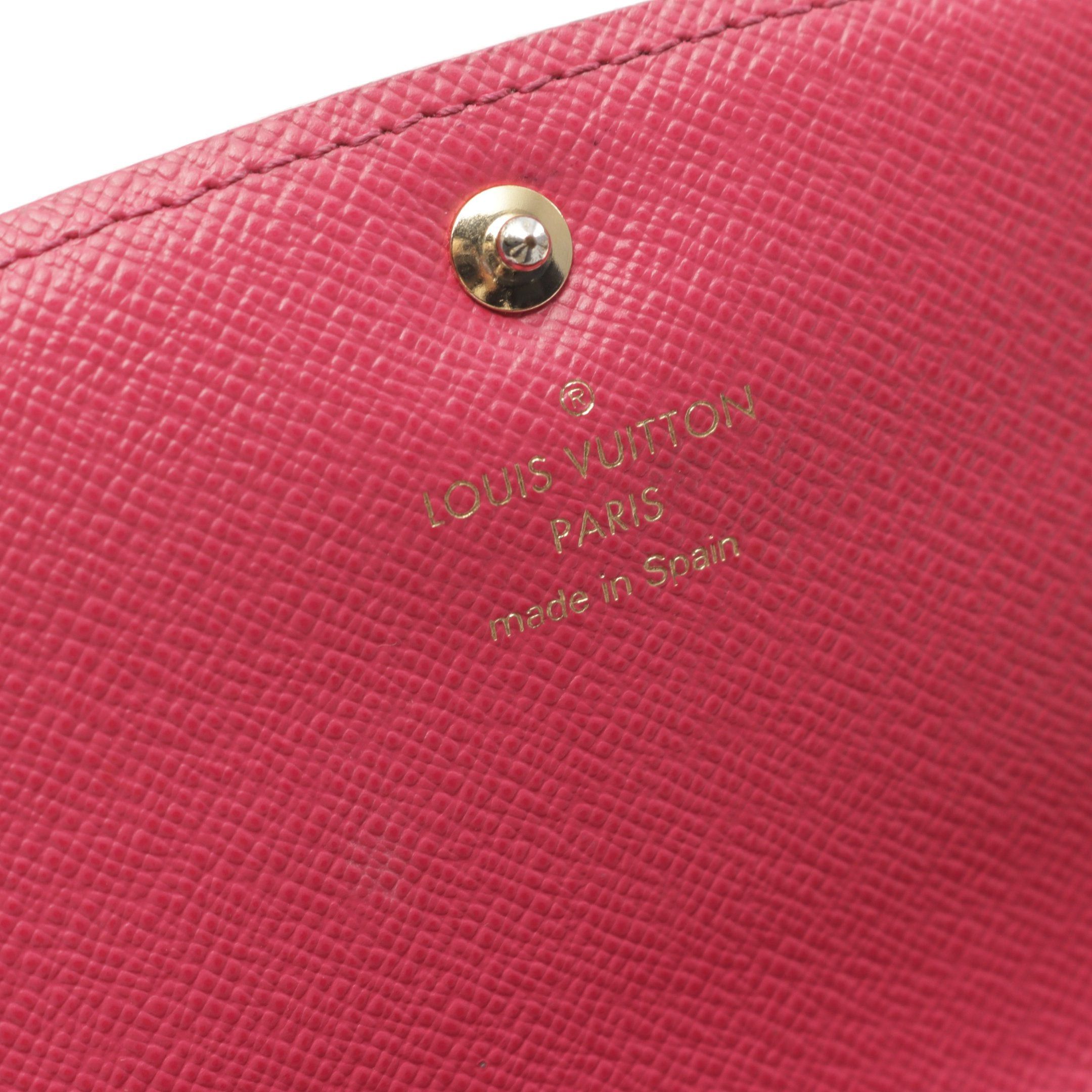 Louis Vuitton Louis Vuitton Portefeuil Emily Monogram Rose Ballerine Bi-Fold Long Wallet Leather Brown Pink Size ONE SIZE - 4 Thumbnail