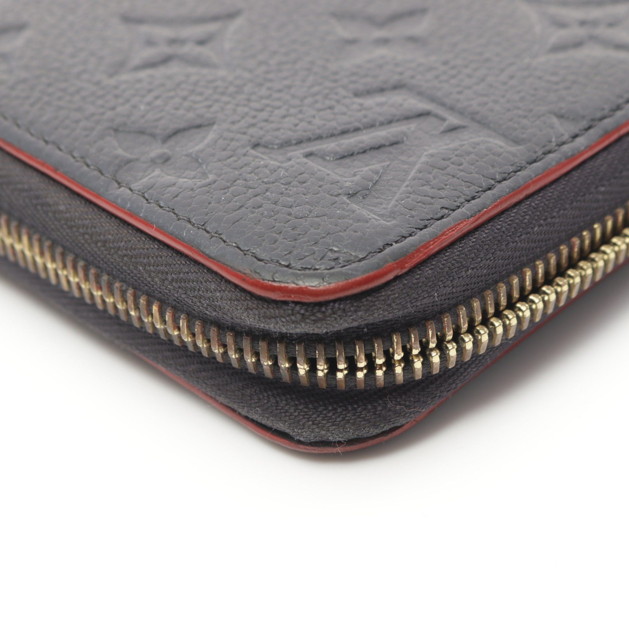 Louis Vuitton Louis Vuitton Zippy Wallet Monogram Empreinte Marine Rouge Round Zipper Long Leather Navy Red Size ONE SIZE - 8 Thumbnail