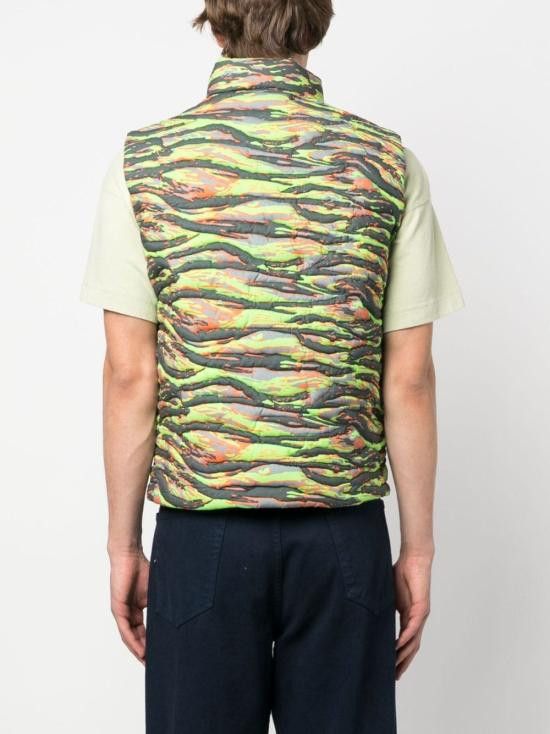 ERL ERL Men Sweater Vests ERL06J007 GREENRAVE Green Size US L / EU 52-54 / 3 - 2 Thumbnail