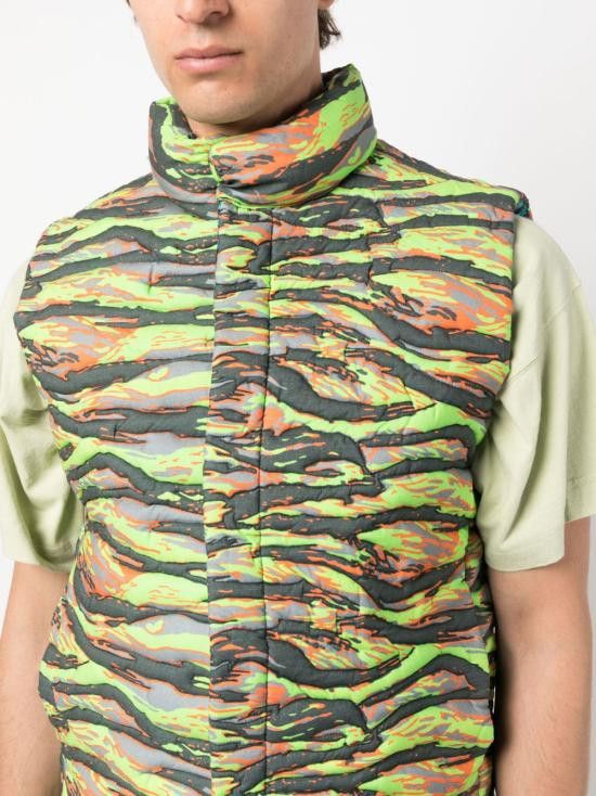 ERL ERL Men Sweater Vests ERL06J007 GREENRAVE Green Size US M / EU 48-50 / 2 - 4 Thumbnail