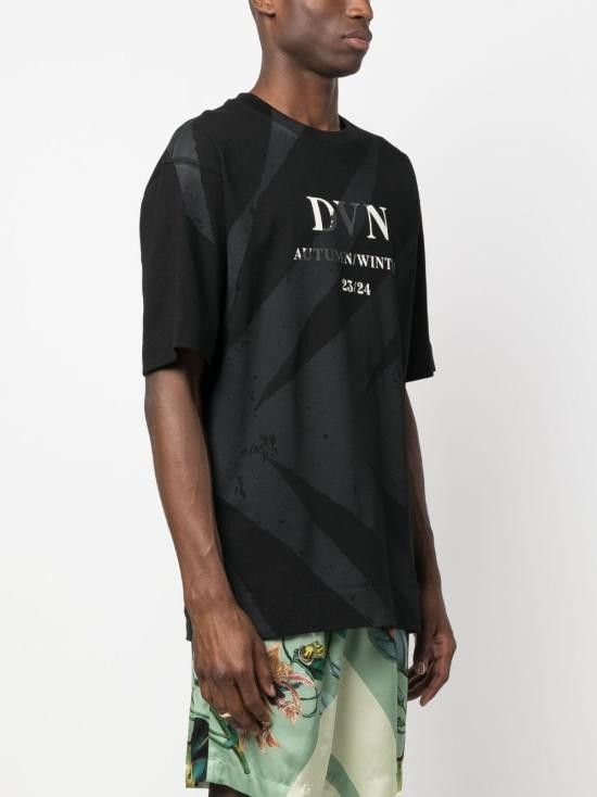 Dries Van Noten DRIES VAN NOTEN Men T-Shirts 2320211127602 HELI900 Black Size US XL / EU 56 / 4 - 3 Thumbnail