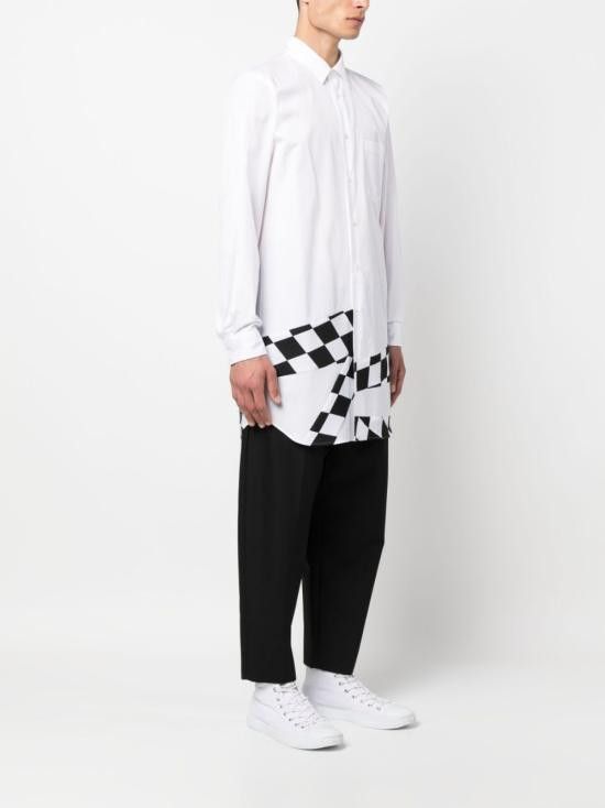 Comme des Garcons COMME DES GARCONS Men Long Tops PKB004 051WHITEBLACK White Size US S / EU 44-46 / 1 - 3 Thumbnail