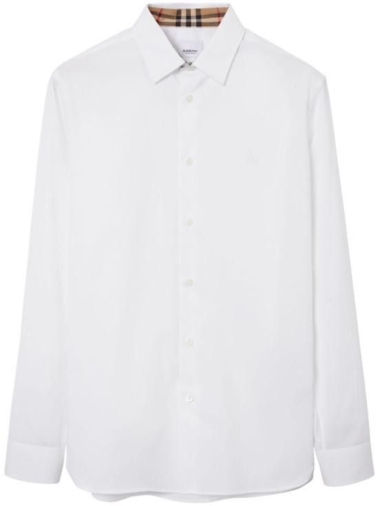 Burberry BURBERRY Men Long Tops 8071465 SHERFIELDA1464 White Size US S / EU 44-46 / 1 - 8 Thumbnail