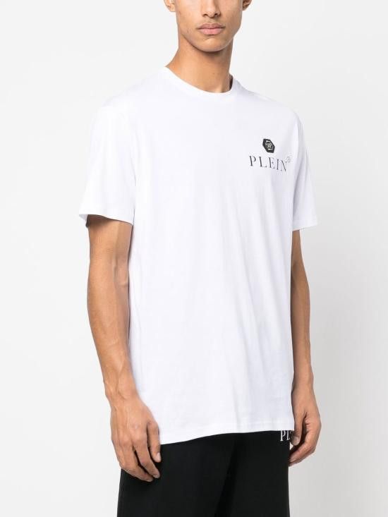 Philipp Plein PHILIPP PLEIN Men T-Shirts MTK5697 PJY002N01 White Size US XL / EU 56 / 4 - 2 Thumbnail