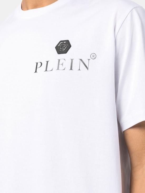 Philipp Plein PHILIPP PLEIN Men T-Shirts MTK5697 PJY002N01 White Size US XL / EU 56 / 4 - 3 Thumbnail