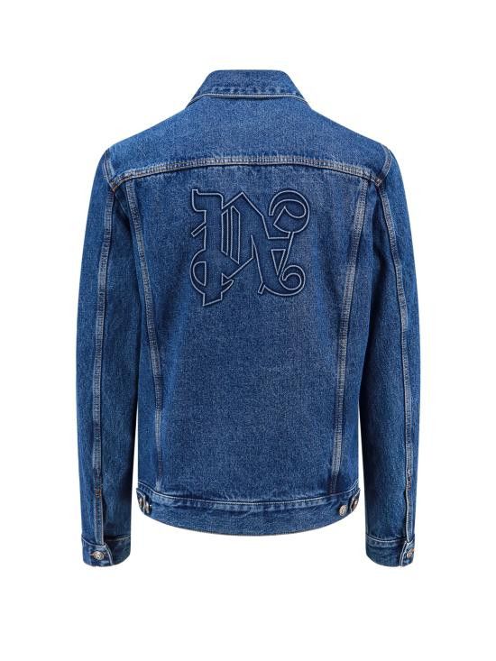 Palm Angels PALM ANGELS Men Jacket PMYE027R24DEN001 4010 Blue Size US L / EU 52-54 / 3 - 2 Thumbnail