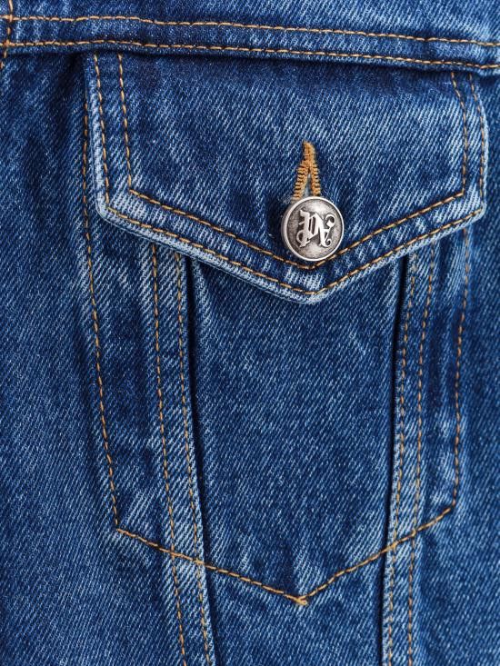 Palm Angels PALM ANGELS Men Jacket PMYE027R24DEN001 4010 Blue Size US L / EU 52-54 / 3 - 3 Thumbnail