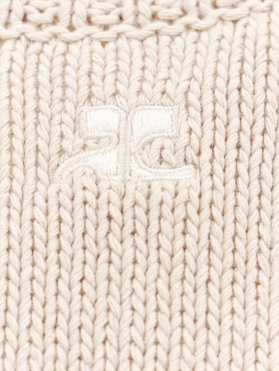 Courreges COURREGES Men Sweater 124MPU137FI0053 1004 Beige Size US L / EU 52-54 / 3 - 3 Thumbnail