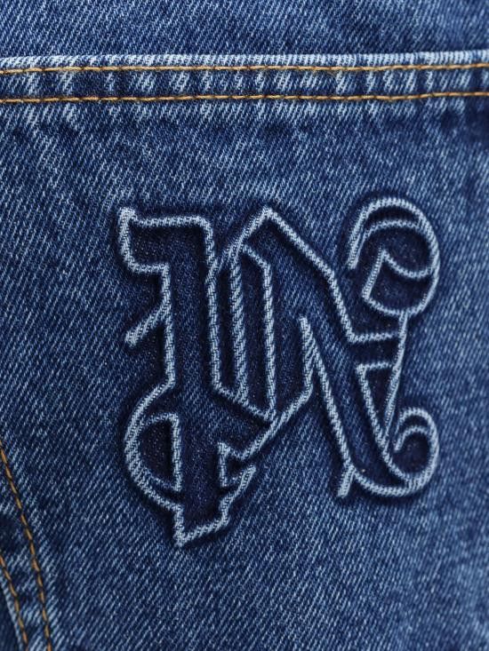 Palm Angels PALM ANGELS Men Denim Pants PMYA039R24DEN001 4010 Blue Size US 34 / EU 50 - 3 Thumbnail
