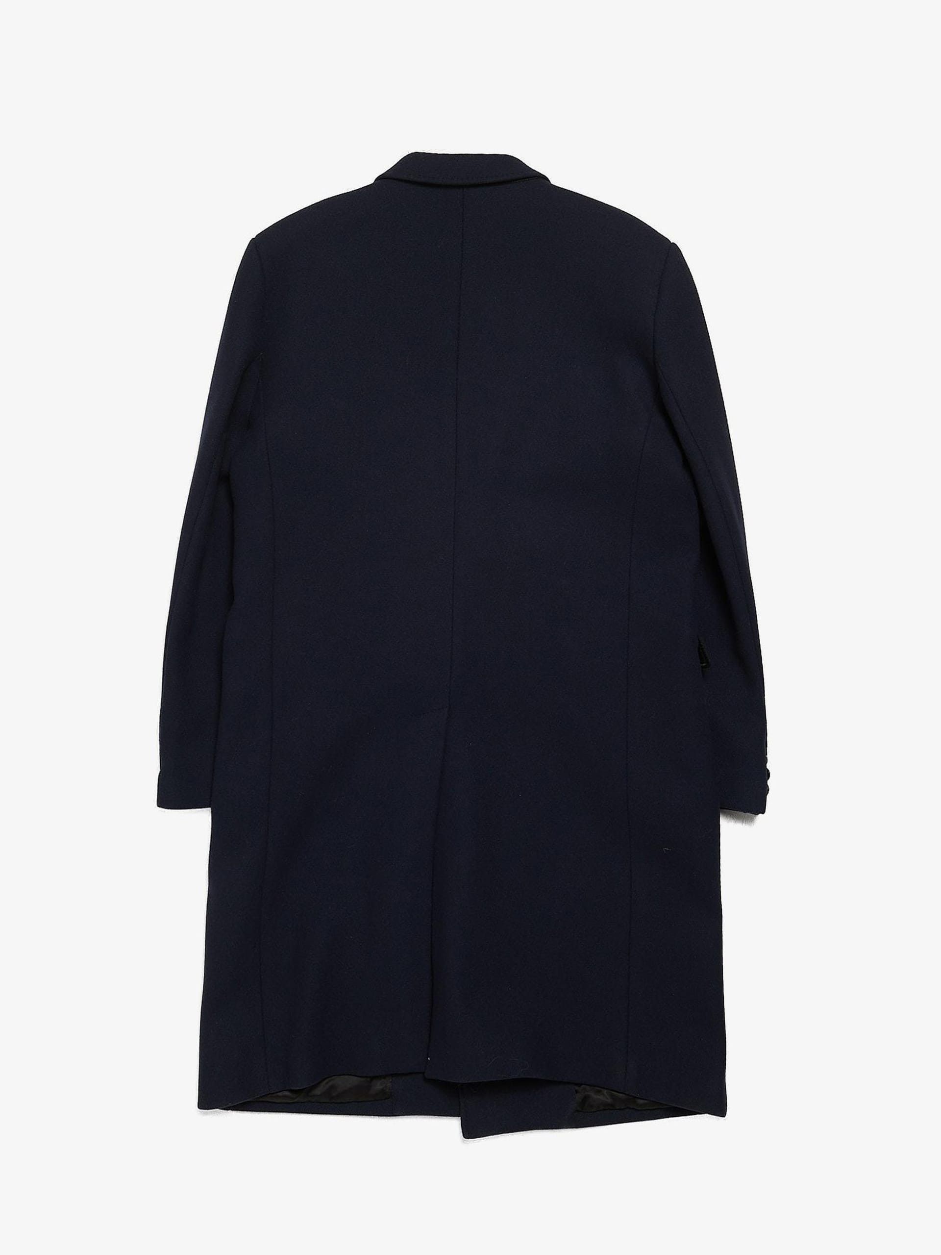 Vetements Navy Wool Coat Size US L / EU 52-54 / 3 - 2 Thumbnail