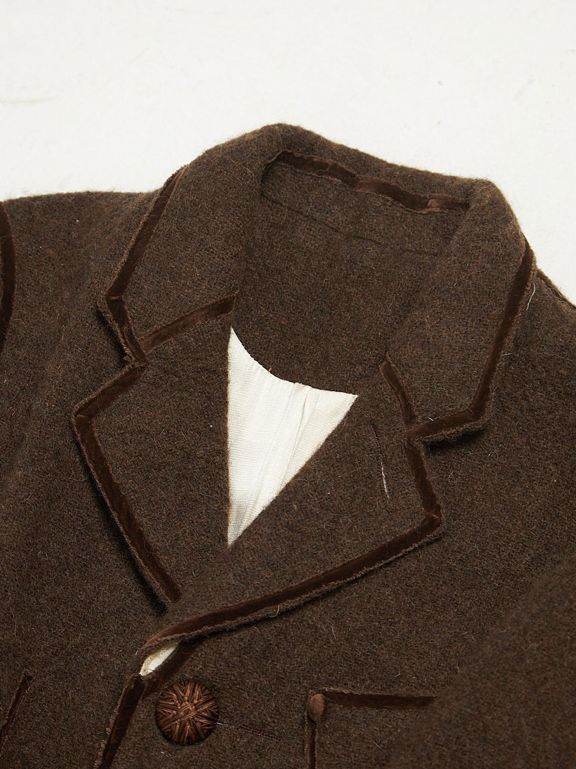 Number (N)ine Brown AW09 Closed Feeling Wool Blazer Jacket Size US M / EU 48-50 / 2 - 3 Thumbnail