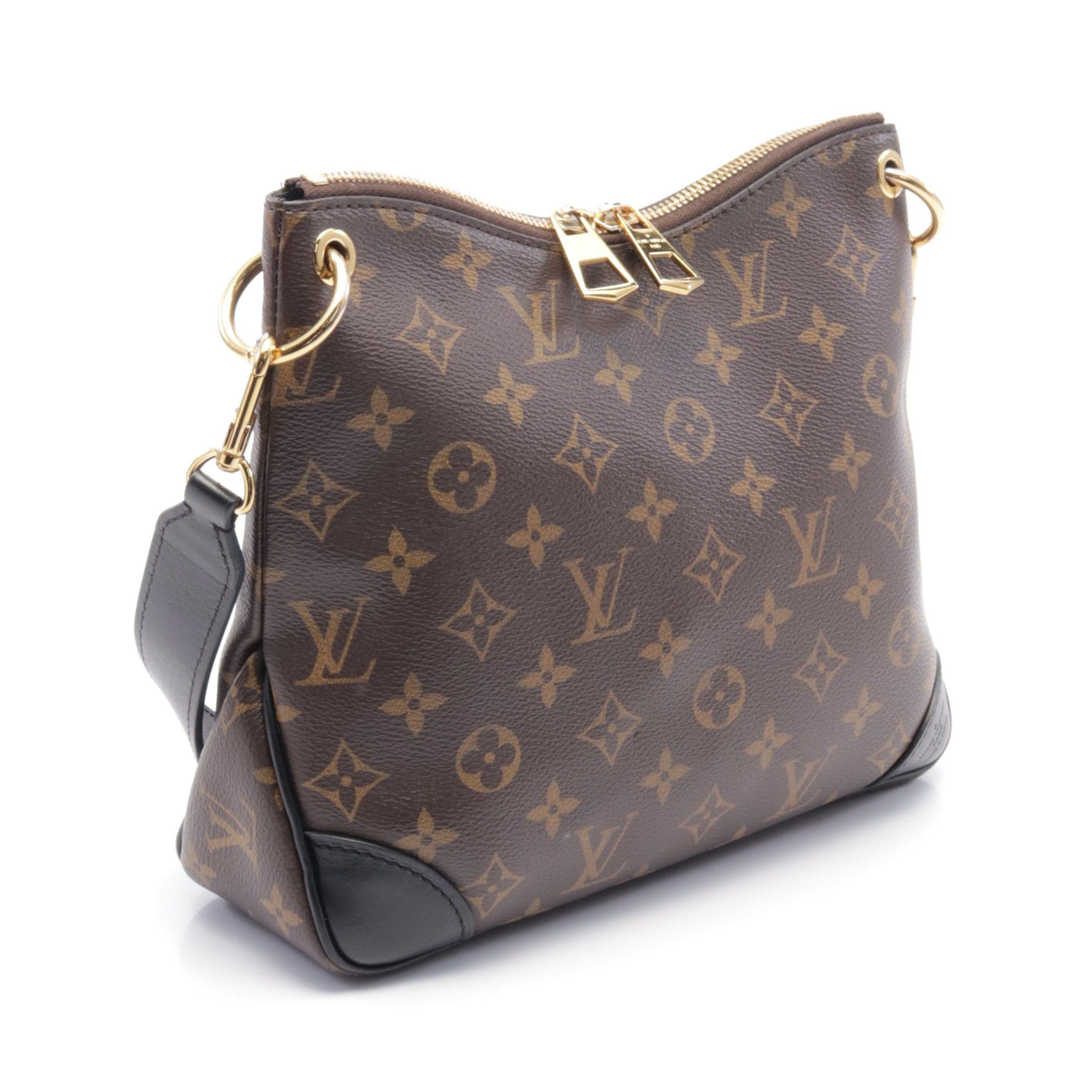 Louis Vuitton Louis Vuitton Odeon Nm Pm Monogram Noir Shoulder Bag Leather Brown Black Size ONE SIZE - 2 Thumbnail