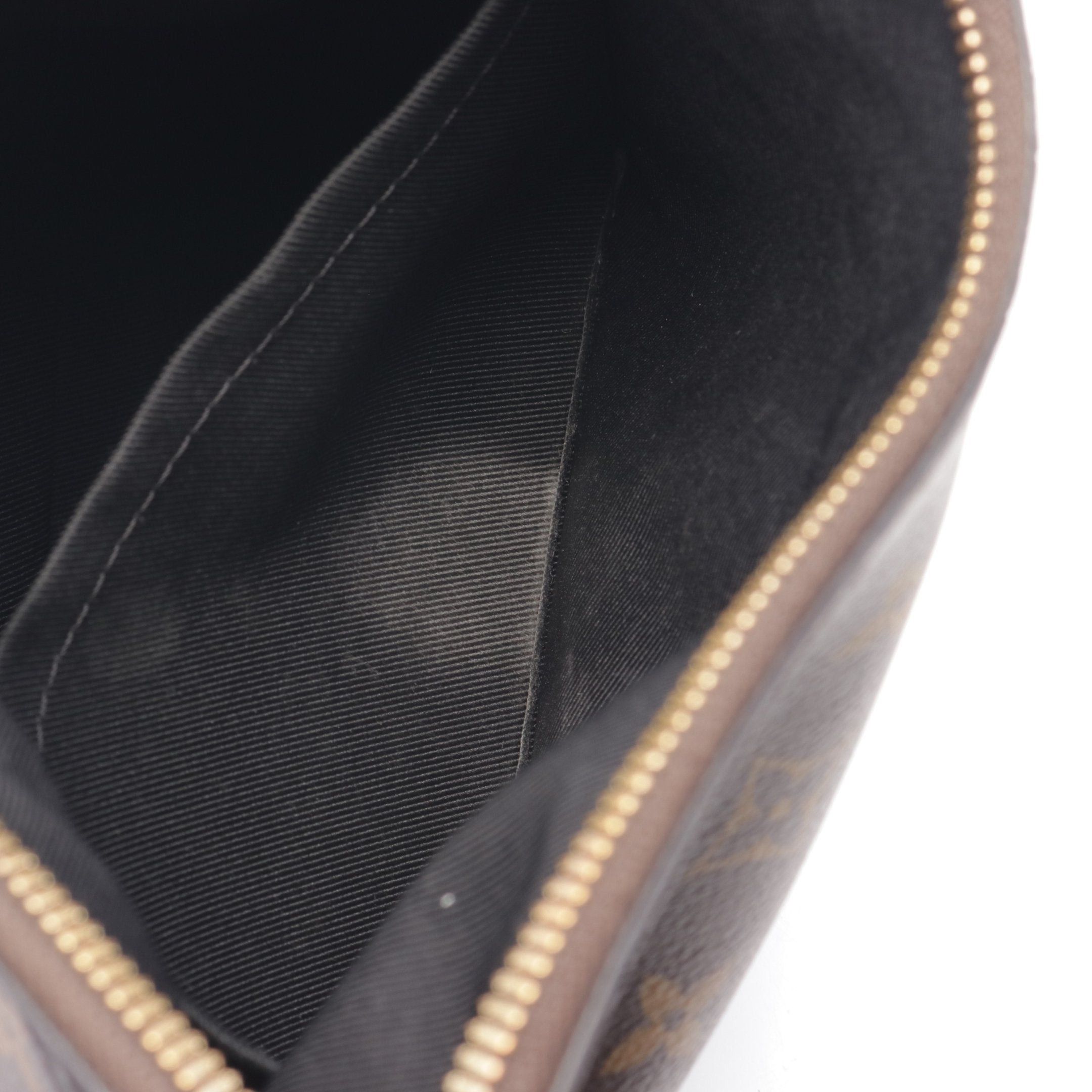 Louis Vuitton Louis Vuitton Odeon Nm Pm Monogram Noir Shoulder Bag Leather Brown Black Size ONE SIZE - 12 Thumbnail