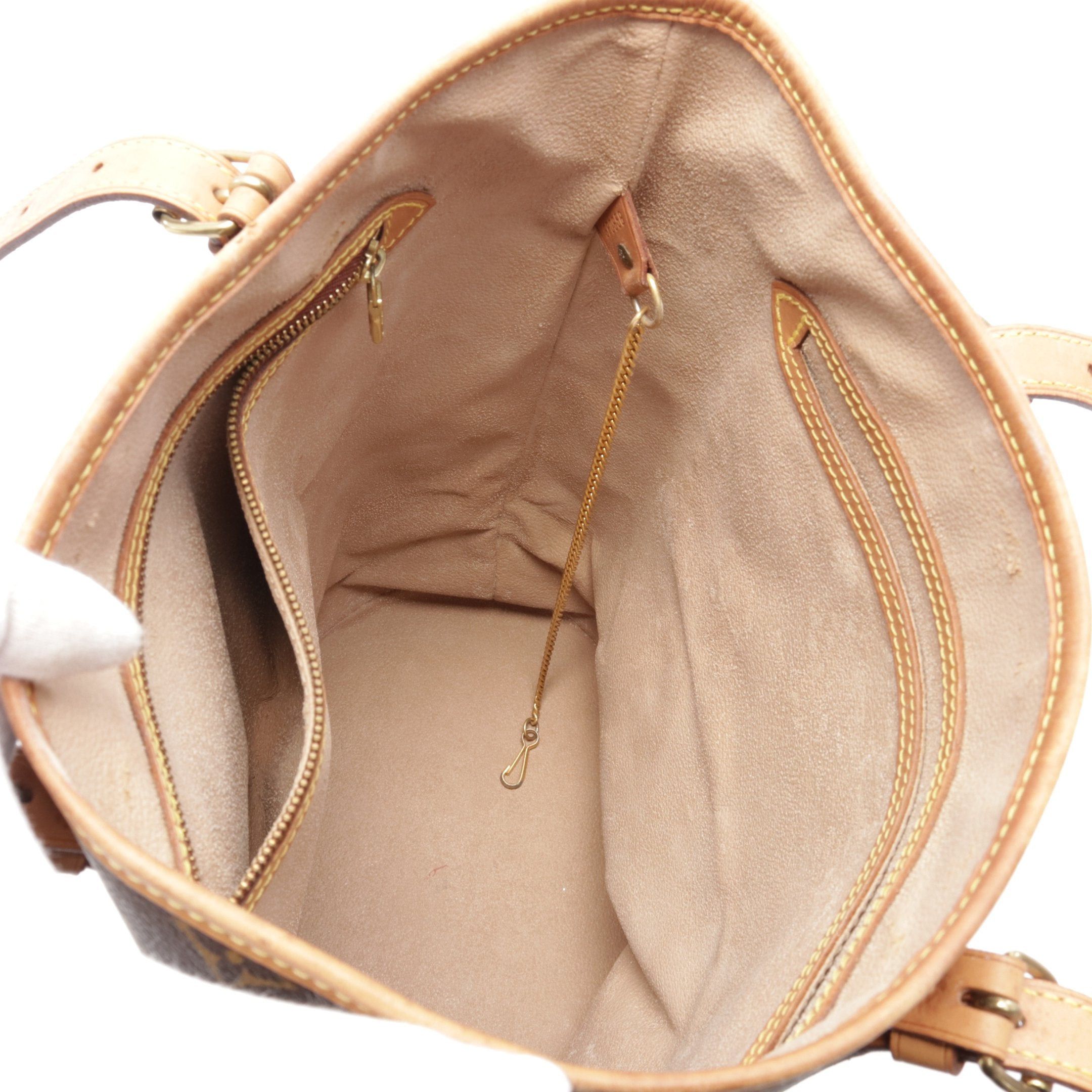 Louis Vuitton Louis Vuitton Bucket Gm Monogram Shoulder Bag Leather Brown Size ONE SIZE - 3 Thumbnail