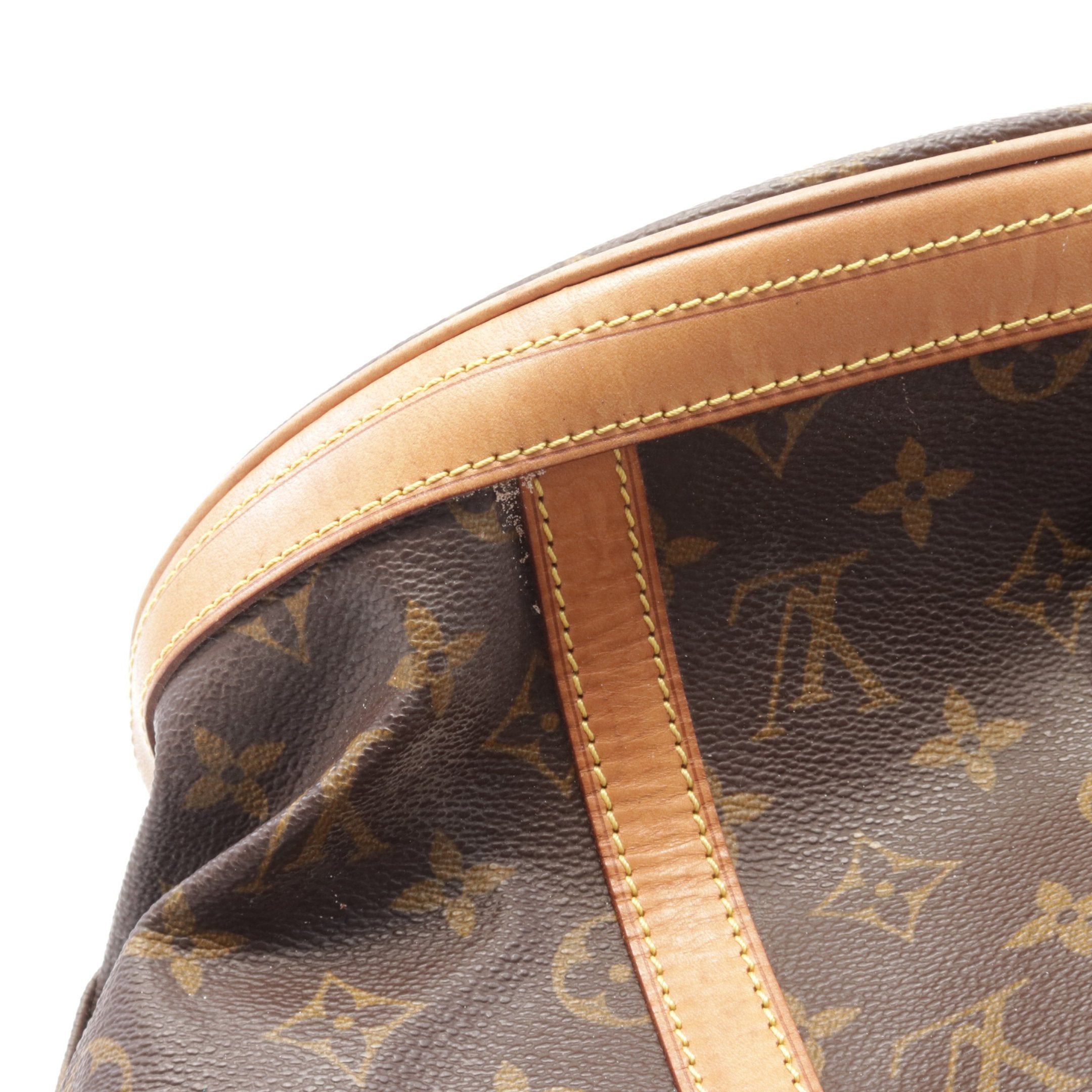 Louis Vuitton Louis Vuitton Bucket Gm Monogram Shoulder Bag Leather Brown Size ONE SIZE - 7 Thumbnail