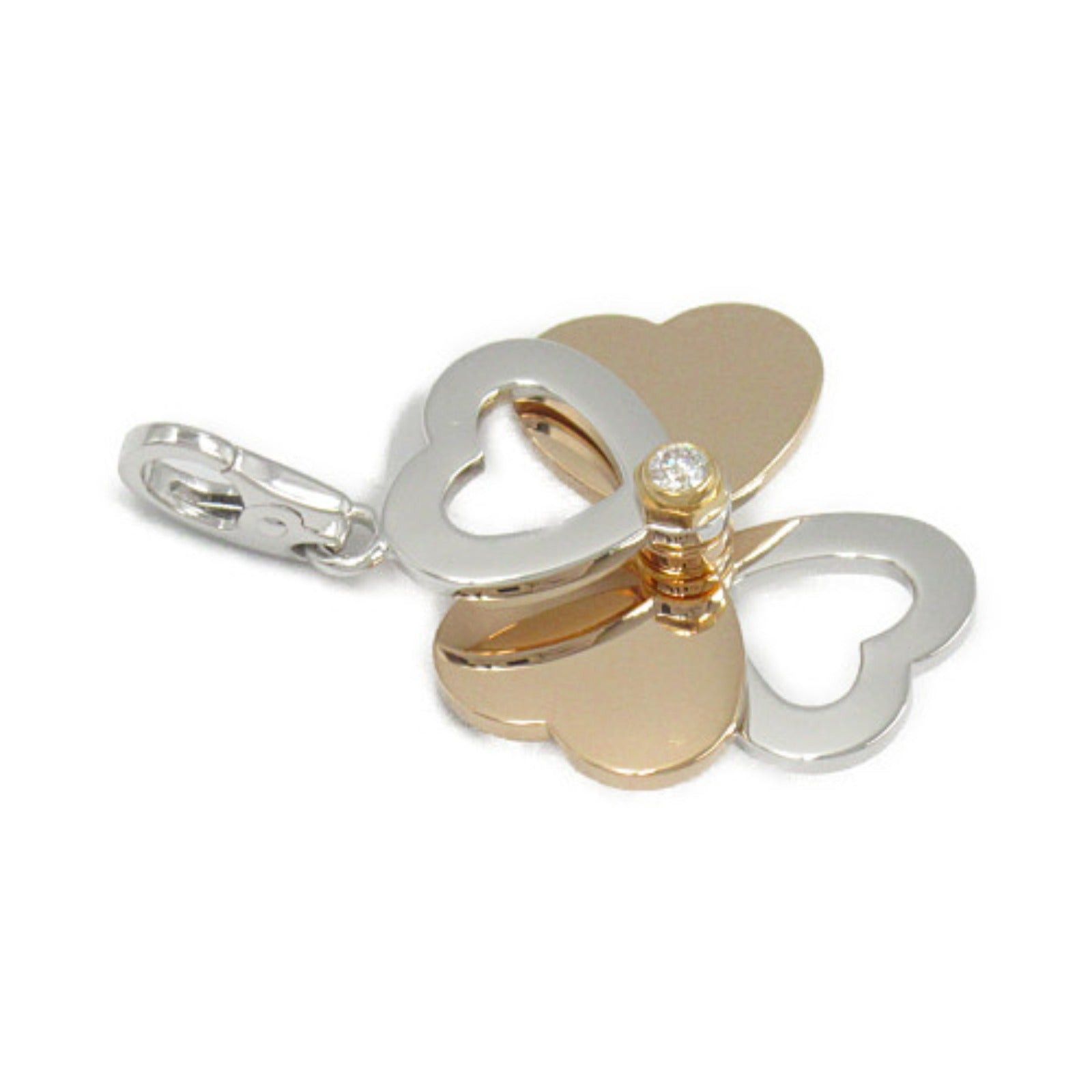 Cartier Cartier Hearts &Amp; Clovers 1P Diamond Brooch K18Pg (Pink Gold) K18Wg (White Clear Size ONE SIZE - 3 Thumbnail