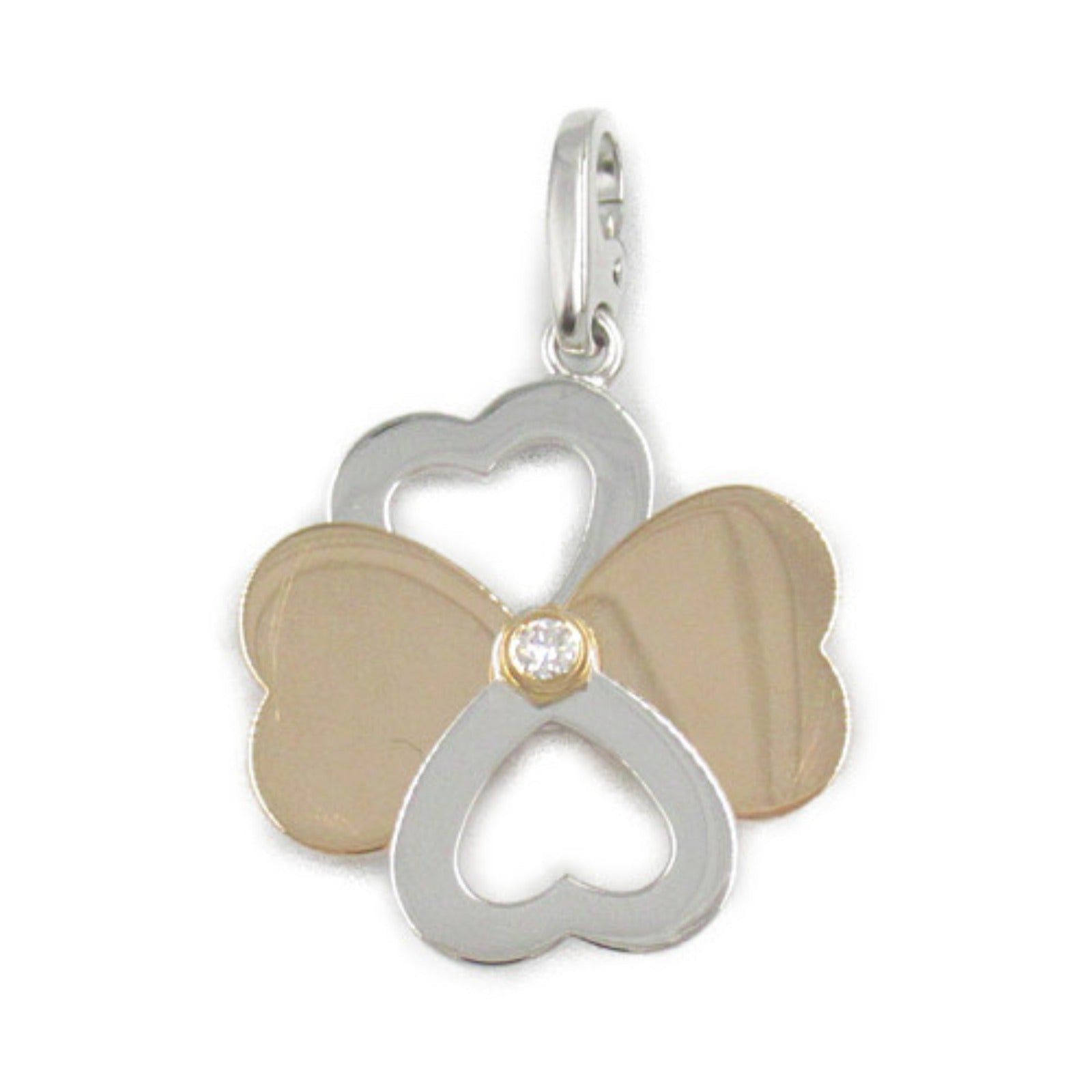 Cartier Cartier Hearts &Amp; Clovers 1P Diamond Brooch K18Pg (Pink Gold) K18Wg (White Clear Size ONE SIZE - 2 Thumbnail