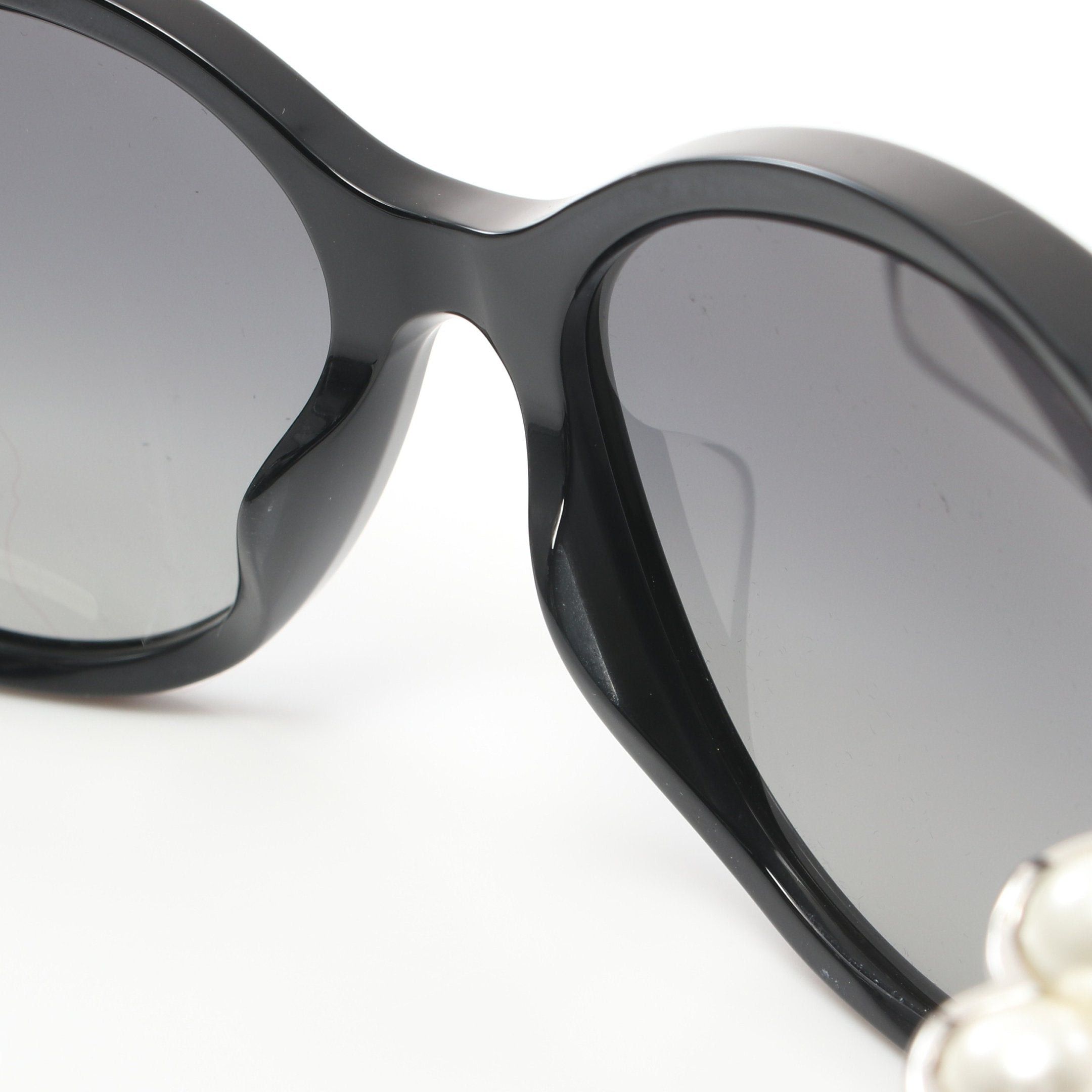 Chanel Chanel Coco Mark Sunglasses Black Silver Size ONE SIZE - 5 Thumbnail