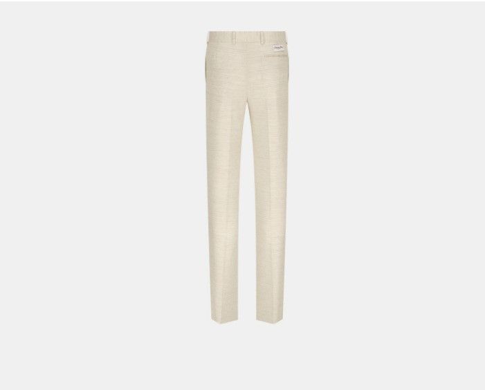 Dior Tailored Chinos Off-White Virgin Wool Size US 36 / EU 52 - 2 Thumbnail