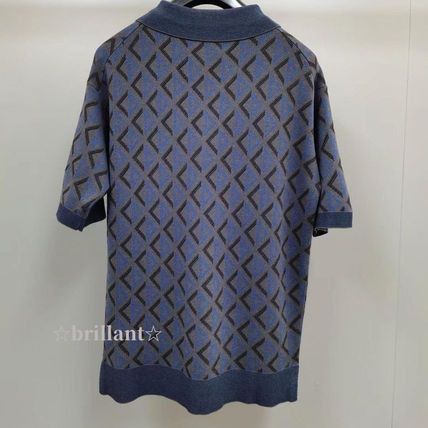 Dior CD Diamond Regular-Fit Polo Shirt Navy Blue Cotton and Silk Jacquard Size US XS / EU 42 / 0 - 2 Thumbnail