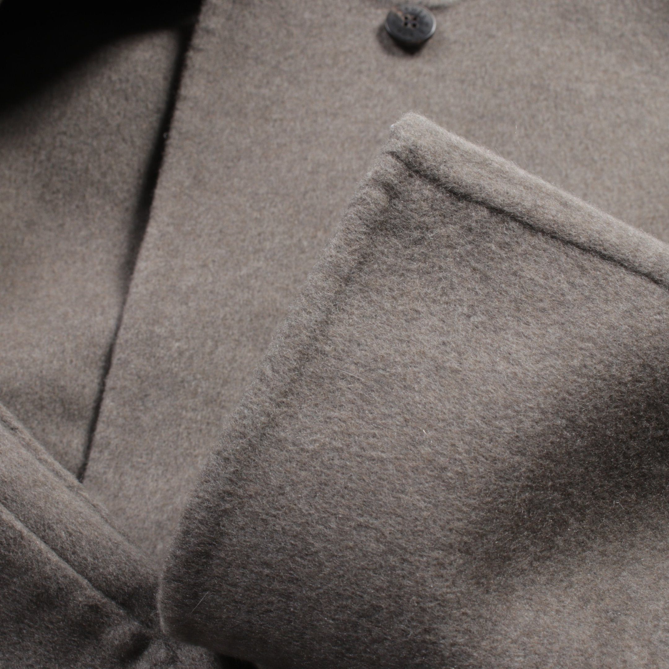 Hermes Hermes Double Face Coat Collarless Cashmere Gray Beige Size ONE SIZE - 6 Thumbnail