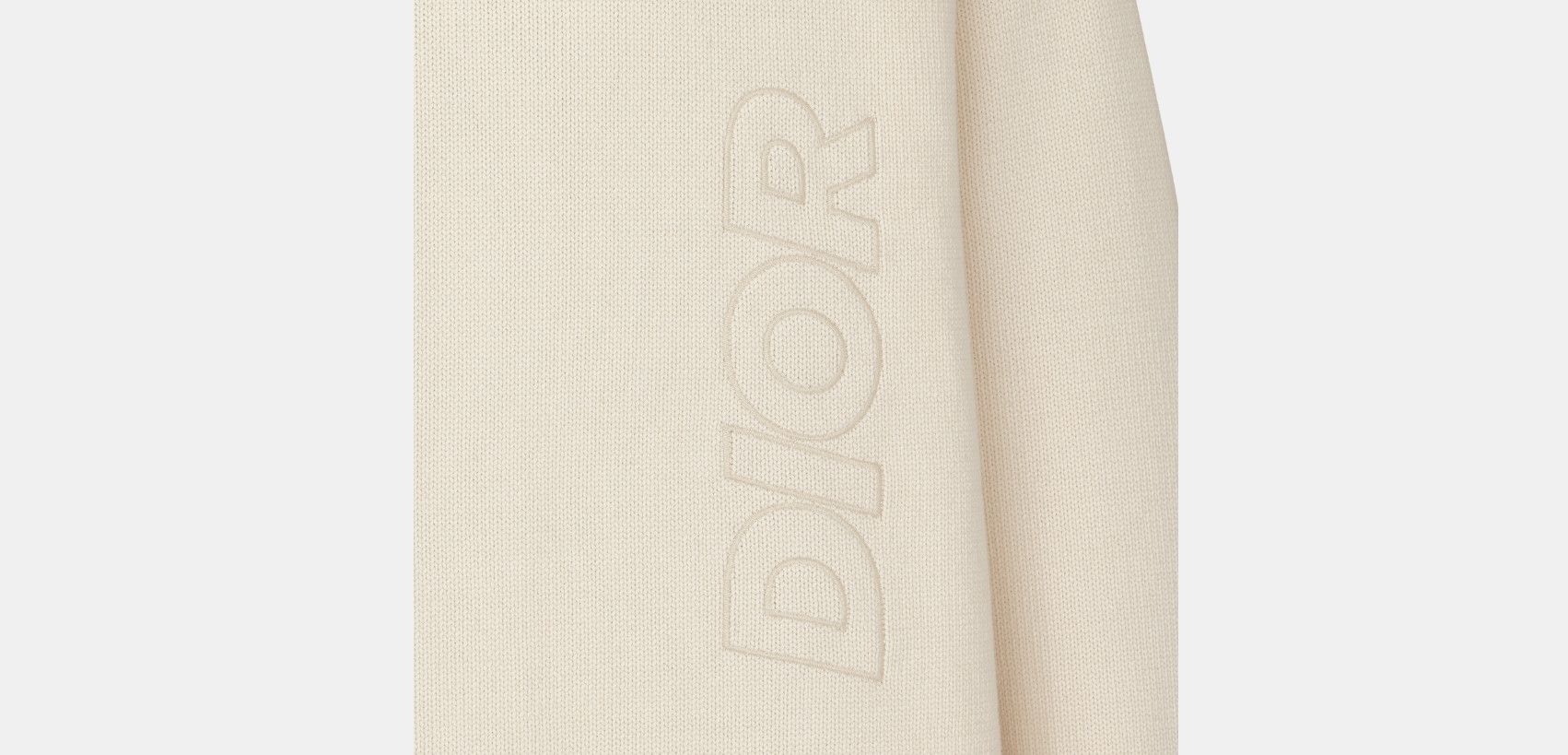 Dior Sweater White Cotton-Blend Jersey Size US L / EU 52-54 / 3 - 3 Thumbnail