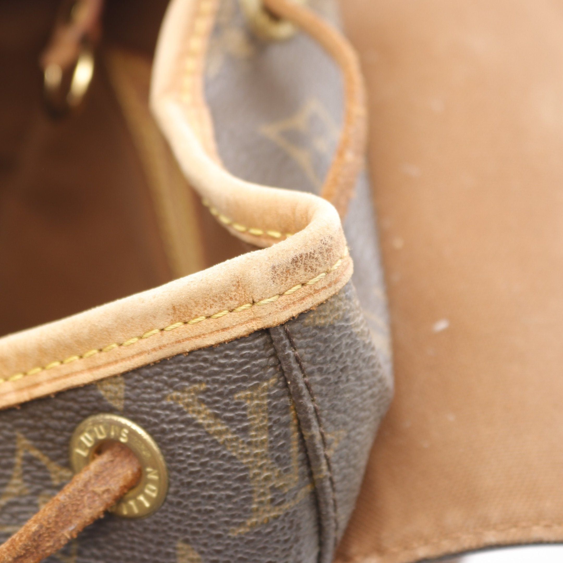 Louis Vuitton Louis Vuitton Montsouris Mm Monogram Backpack Rucksack Leather Brown Size ONE SIZE - 7 Thumbnail